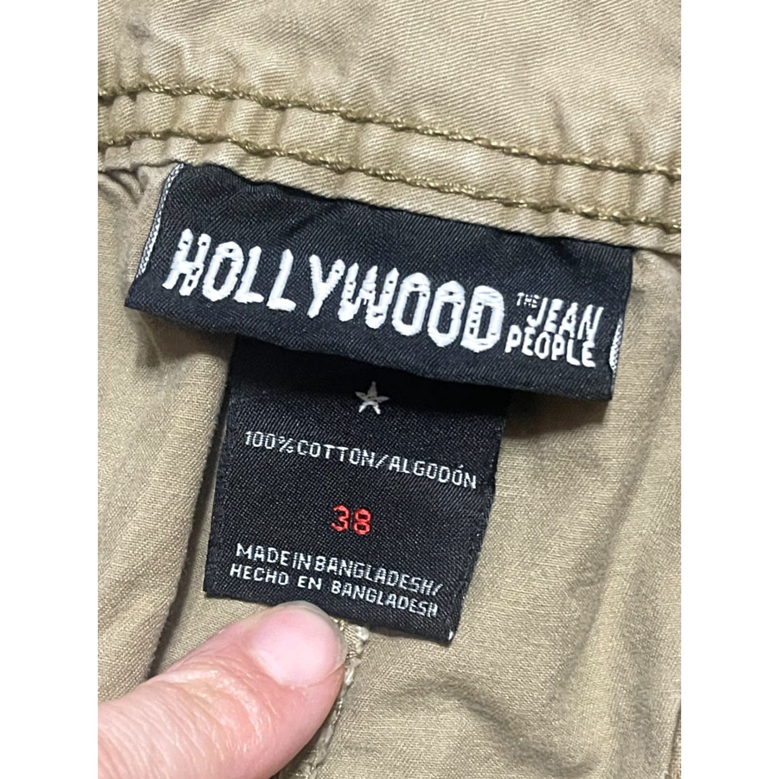 Vintage Hollywood Pants, Men's Size 38, Brown Jogger Pants, Pockets, 5-Pocket Design, Regular Rise, Cotton, Inseam 28, Flat Front, Brand Hollywood, Men, Pants Size US 38 / EU 54 - 5 Thumbnail