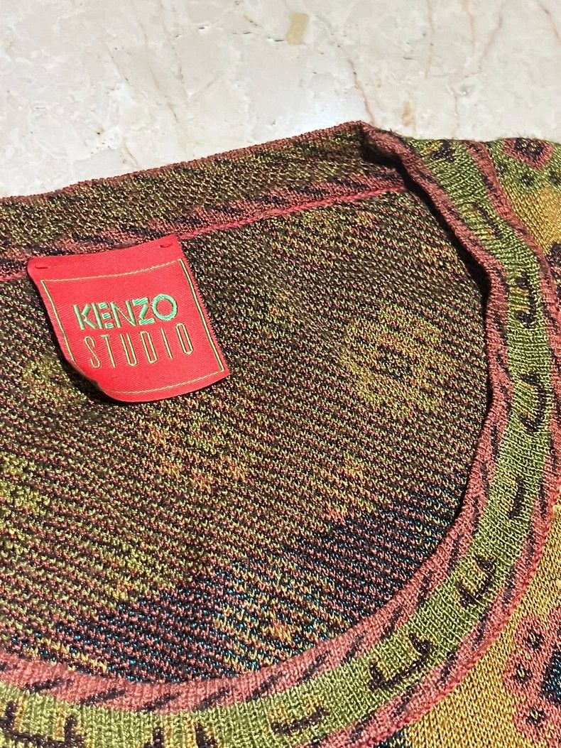 Kenzo KENZO Vintage patterned short jacket Size L / US 10 / IT 46 - 3 Thumbnail
