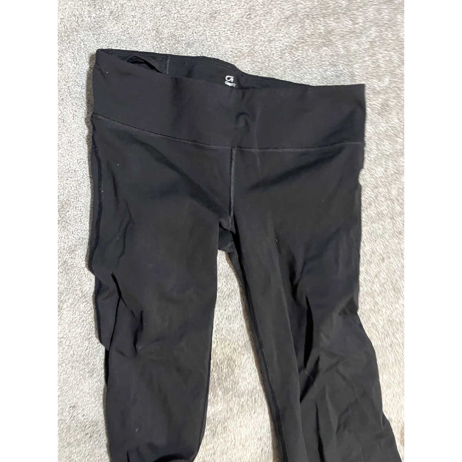 Gap GAP Gfit Leggings Women’s Straight Fit Cotton Ankle Size Large Black Activewear Compression Size 36" / US 14 / IT 50 - 4 Thumbnail