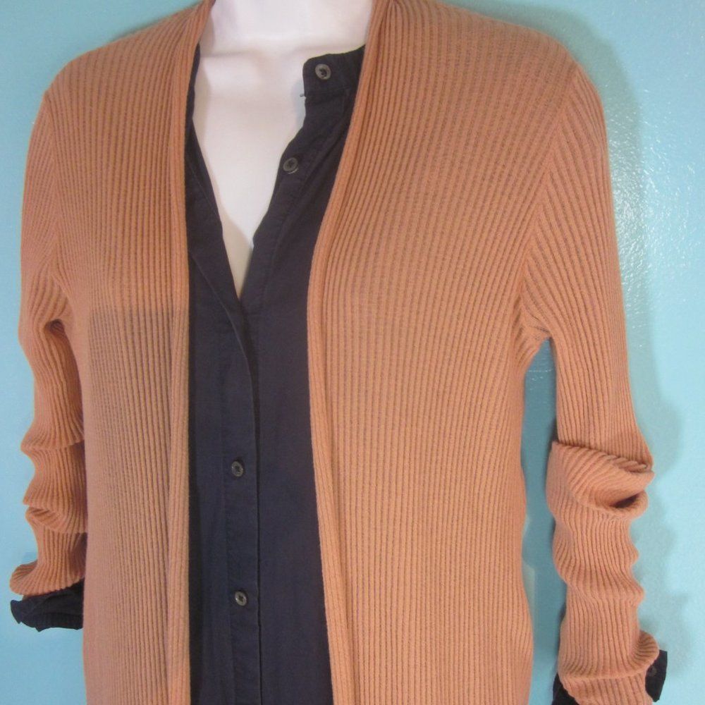 Eileen Fisher Eileen Fisher Women Size S Ribbed Long Lightweight Knit Cardigan Sweater / Top Size S / US 4 / IT 40 - 7 Thumbnail