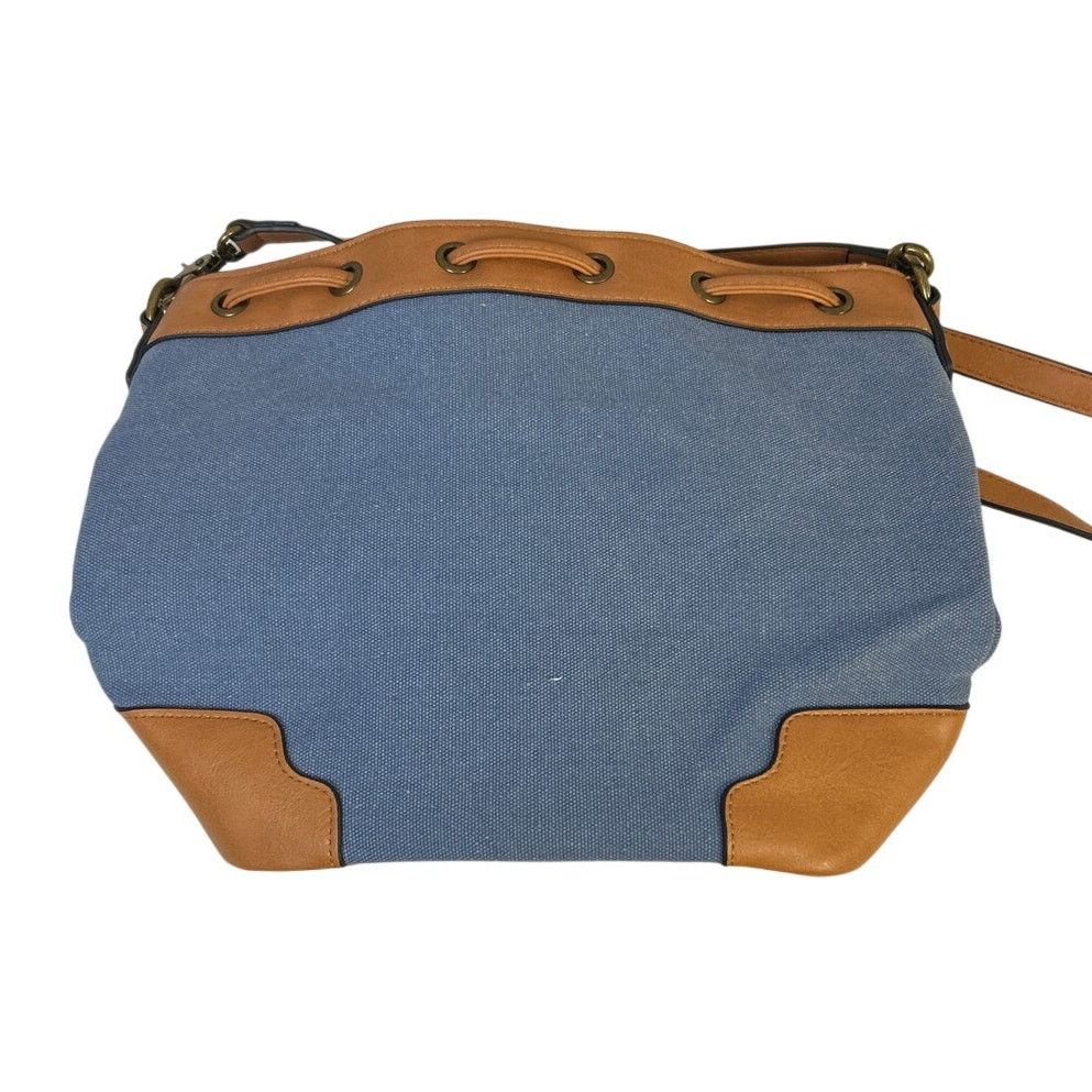 Lee Lee Womens Denim Adjustable Strap Crossbody Tote Handbag Size ONE SIZE - 6 Thumbnail