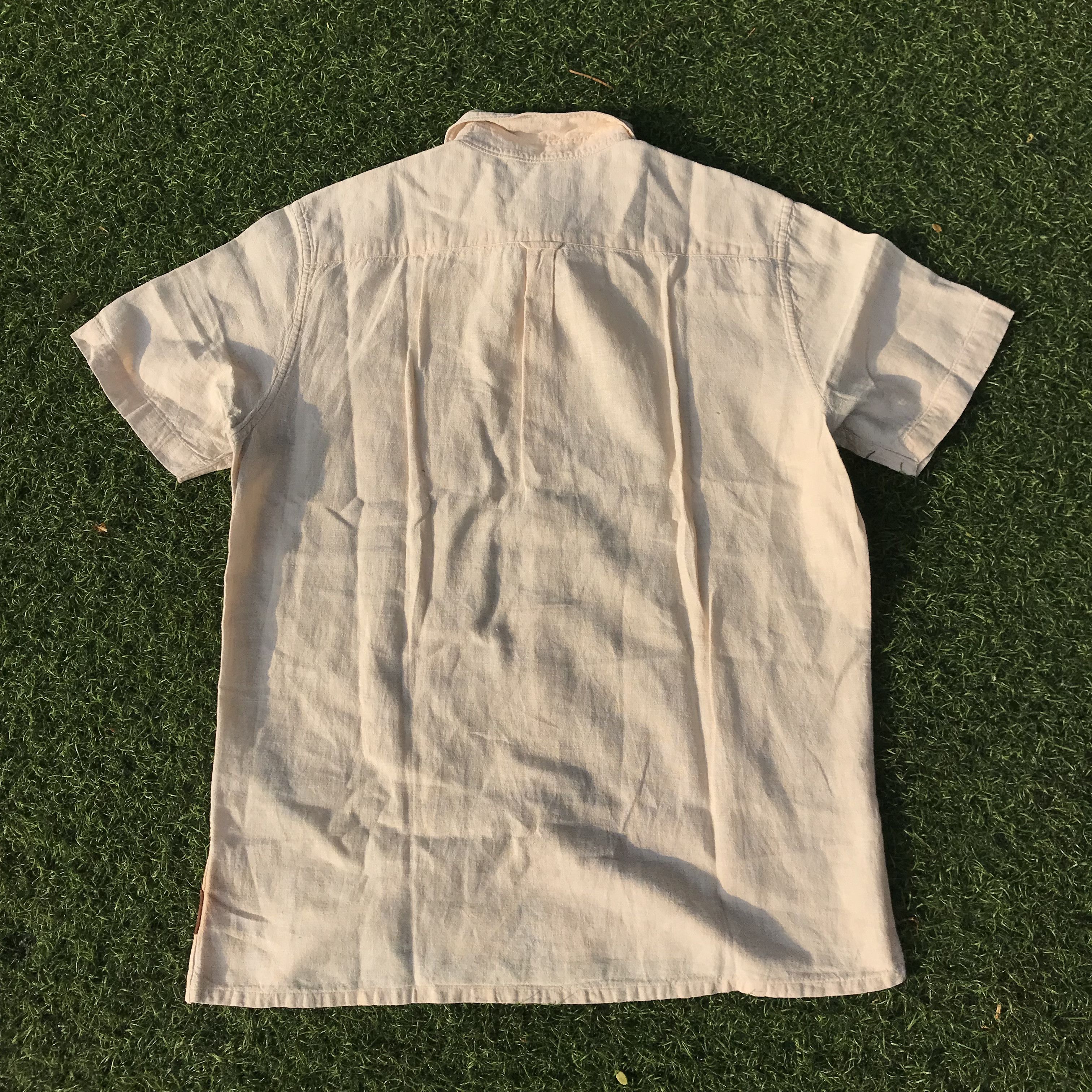 Ben Sherman × Designer × Other UK Ben Sherman White Chalk Chambray Short Sleeve Shirt Size US M / EU 48-50 / 2 - 7 Thumbnail
