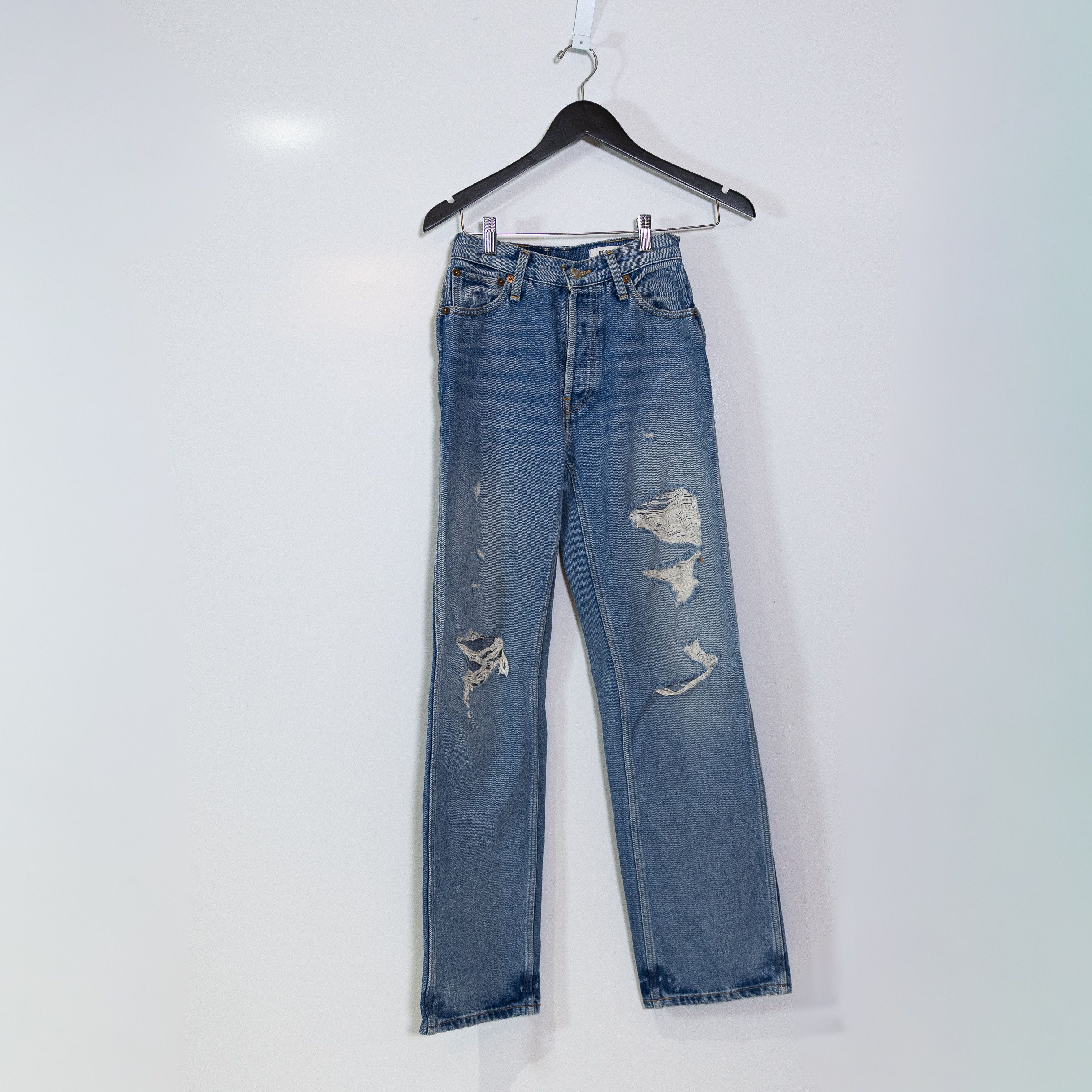 RE/DONE Re/Done 90S High Rise Loose Fit Straight Size 25" / US 0 / IT 36 - 1 Thumbnail