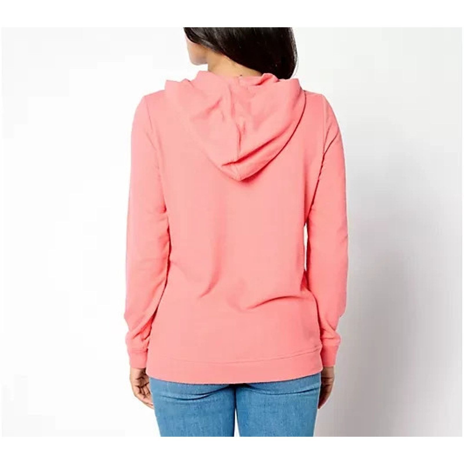 & Other Stories Sport Savvy Textured Terry Zip Jacket Coral Reef XL A646885 Size XL / US 12-14 / IT 48-50 - 2 Thumbnail