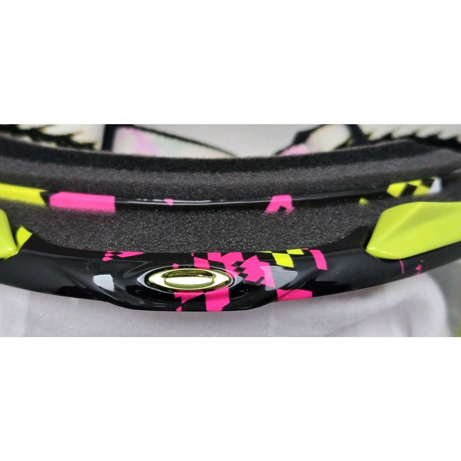 Oakley NEW Vintage Oakley Shattered Mayhem MX Anti Iridium Goggles Size 32 - 5 Thumbnail