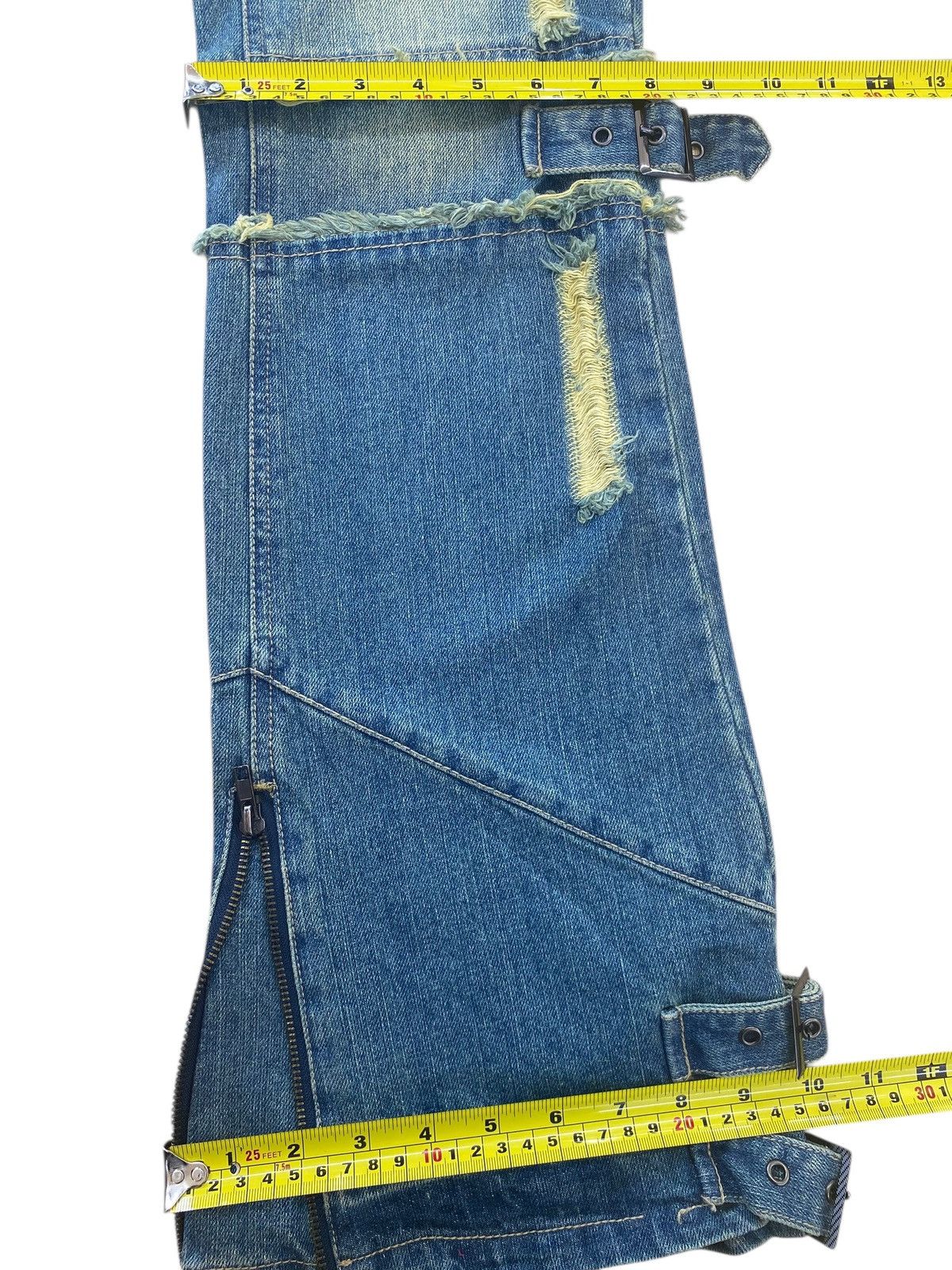 Japanese Brand Japanese Brand 2000s Roshell Gimmick Studded Bondage Flare Size US 28 / EU 44 - 9 Thumbnail