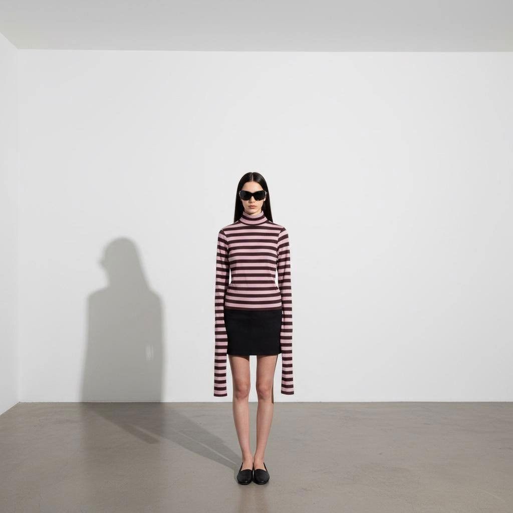Cop Copine The Cop Copine Maxi Sleeves Striped Top Size ONE SIZE - 6 Thumbnail