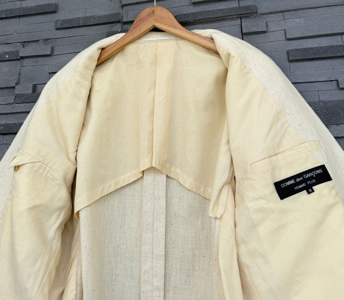Comme des Garcons Homme Plus AD1990 Vintage Comme des Garçons Homme Plus Canvas Blazer Size US M / EU 48-50 / 2 - 9 Thumbnail