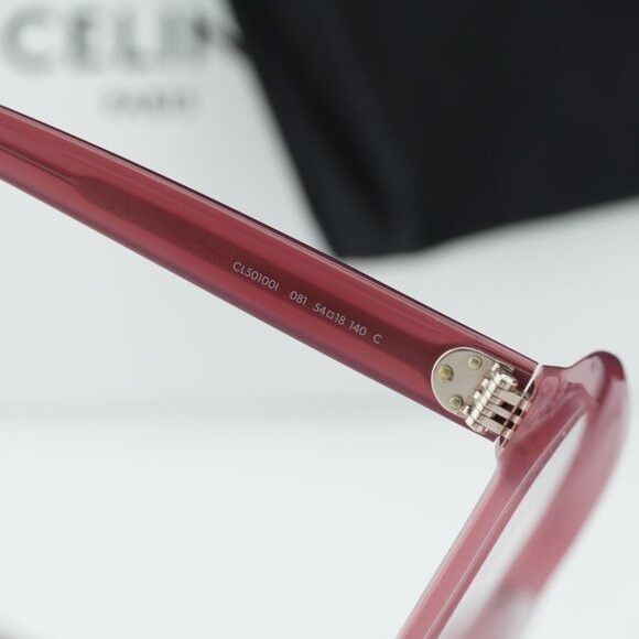 Celine Celine CL50100I 081 Eyeglasses Milky Violet 54mm Geometric Size ONE SIZE - 6 Thumbnail