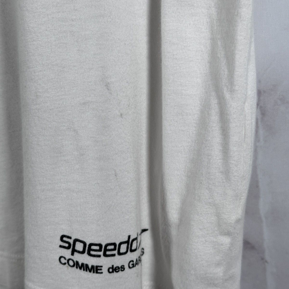 Comme des Garcons Speedo White Graphic Tee Size US S / EU 44-46 / 1 - 3 Thumbnail