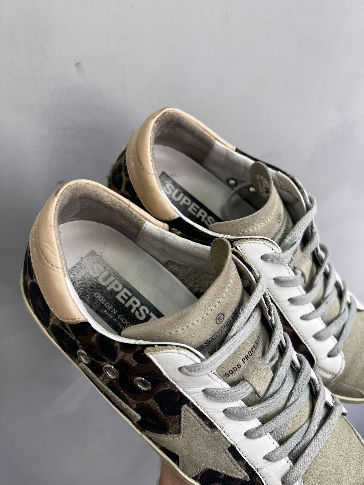 Golden Goose LUXURY GOLDEN GOOSE SUPER STAR LEOPARD PRINT LEATHER SHOES Size US 7 / IT 37 - 5 Thumbnail