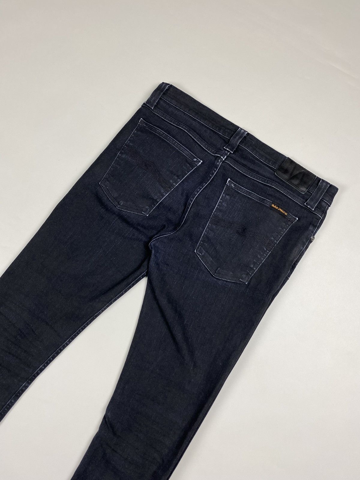 Nudie Jeans Nudie Jeans Co Tube Tom Org. Back In Black men’s jeans Size US 31 - 22 Thumbnail