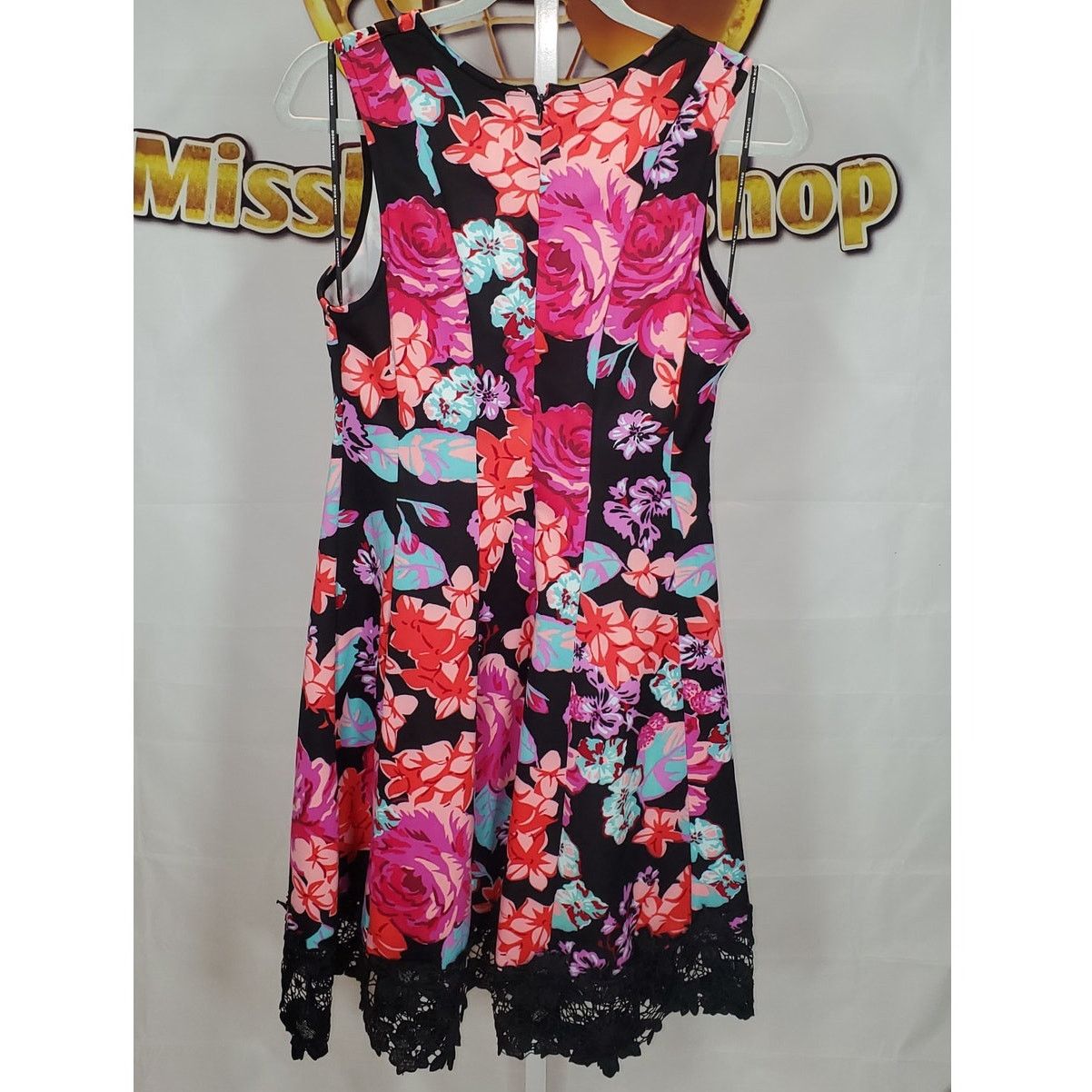 Other Donna Ricco NewYork Floral Sleeveless Dress Lace Hem Size 12 Size XL / US 12-14 / IT 48-50 - 2 Thumbnail