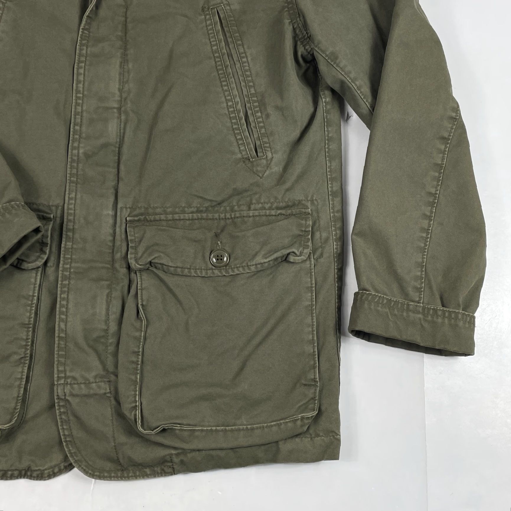 Gap VINTAGE Gap Jacket Mens M Green Field Utility Canvas Hooded Military Chore Size US M / EU 48-50 / 2 - 4 Thumbnail