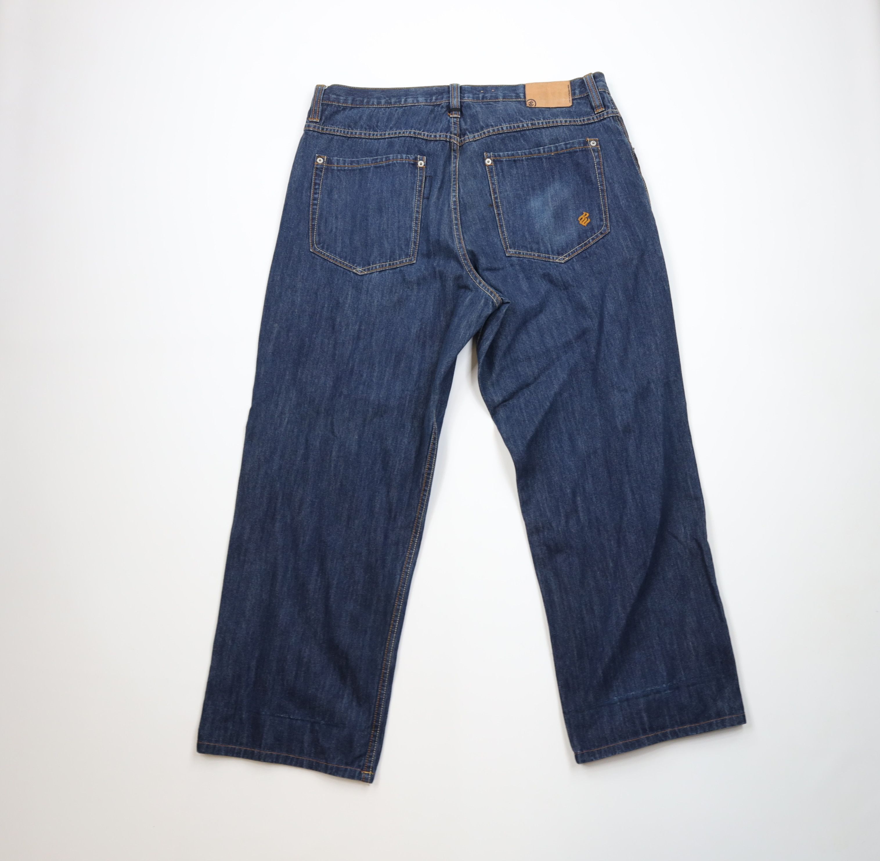 Rocawear Vintage 90s Y2K Rocawear Baggy Wide Leg Denim Jeans Blue Size US 38 / EU 54 - 10 Thumbnail