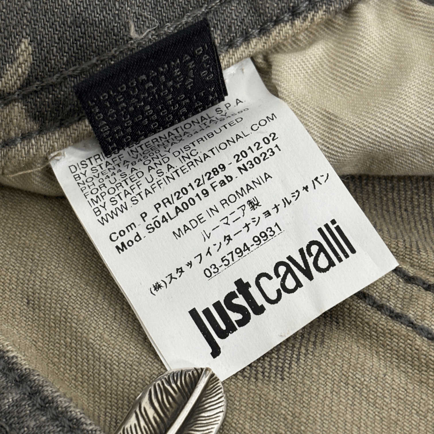 Just Cavalli Justcavalli Dyed Fabric Stretch Denim Skinny Jeans Size 26" / US 2 / IT 38 - 10 Thumbnail