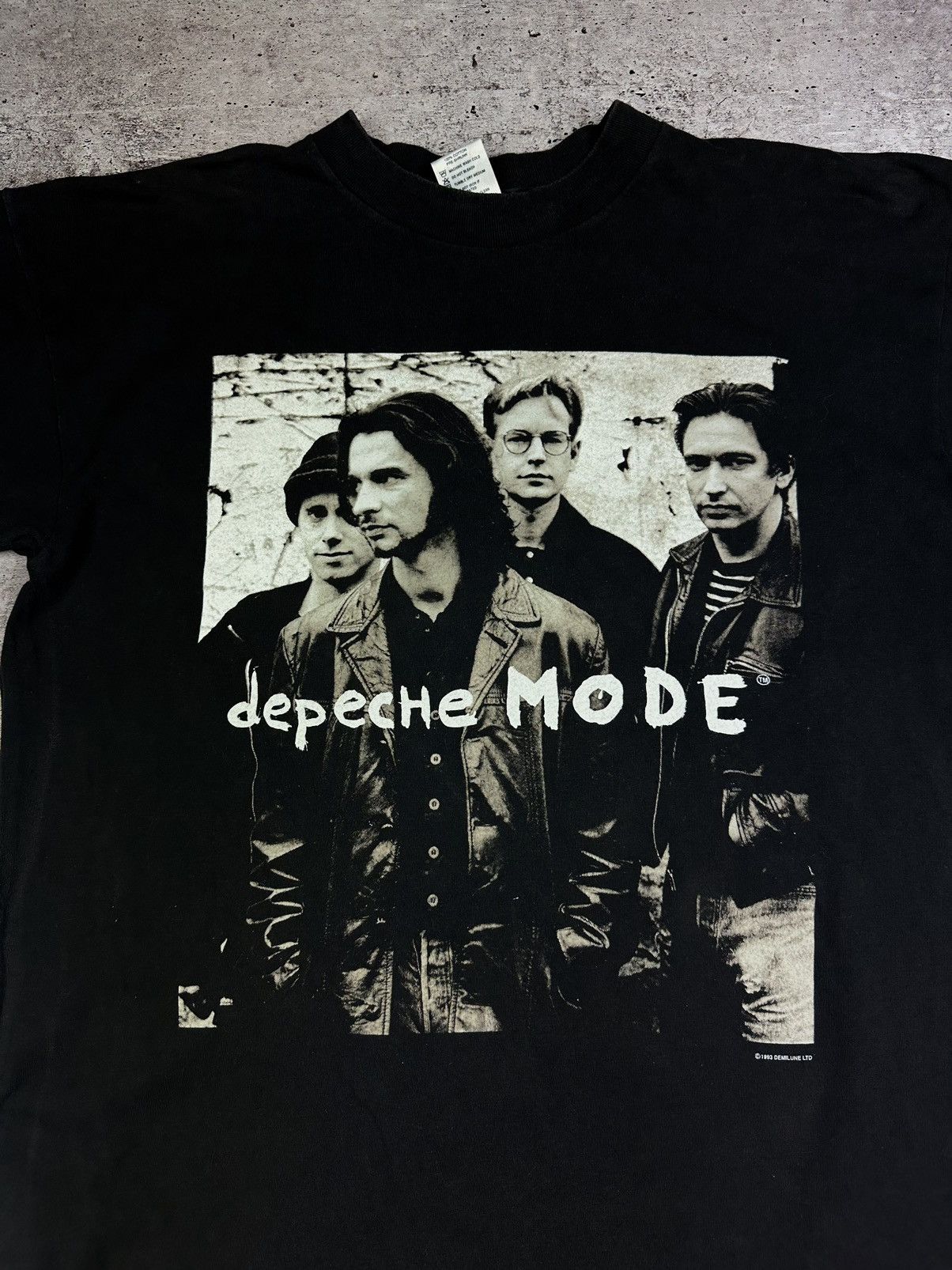 Band Tees 1993 Depeche Mode Vintage Crew Neck Tour Tee Size US XL / EU 56 / 4 - 7 Thumbnail