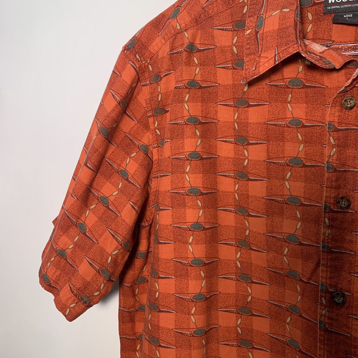 Woolrich Woolen Mills Woolrich Shirt Mens Size L Orange Kayak Outdoor Short Sleeve Size US L / EU 52-54 / 3 - 3 Thumbnail