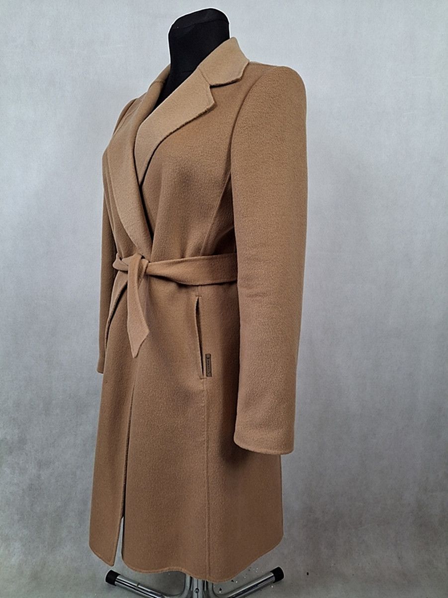 Armani Armani Jeans Wool Women's Camel Coat 46 Size XL / US 12-14 / IT 48-50 - 4 Thumbnail