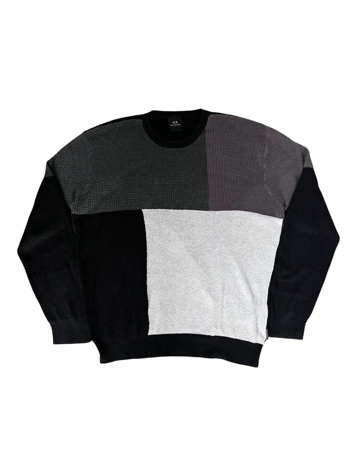 Armani Exchange Armani Exchange Color Block Knitwear Size US L / EU 52-54 / 3 - 2 Thumbnail