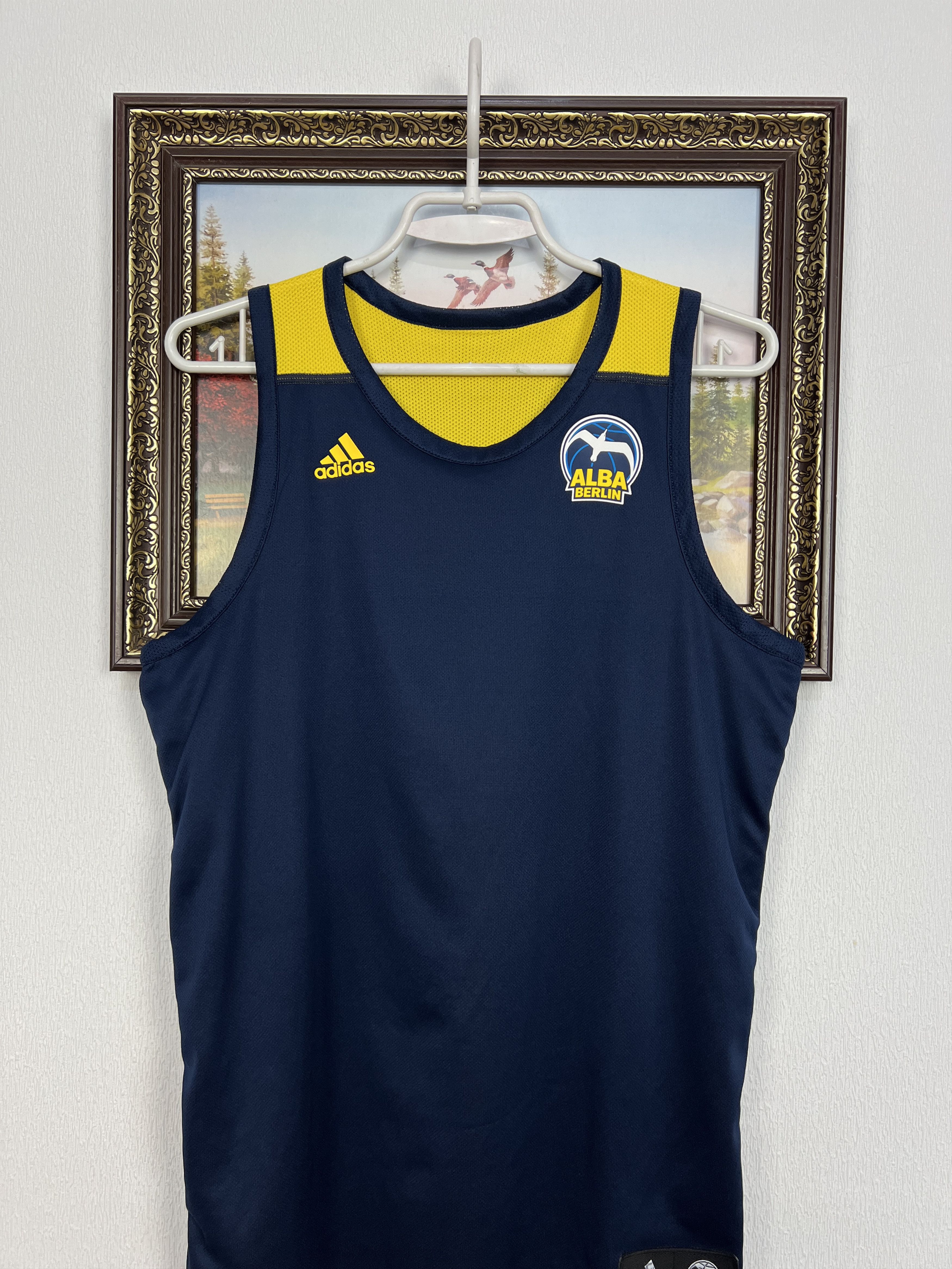 Adidas Adidas Alba Berlin Germany Euroleague Basketball Jersey Size US M / EU 48-50 / 2 - 2 Thumbnail