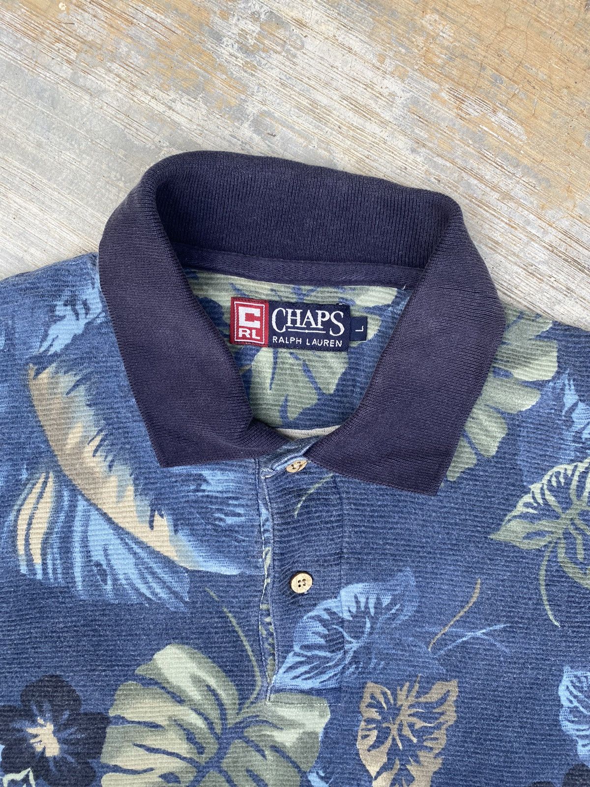 Chaps Ralph Lauren Chap Ralph Lauren Floral Polo Tee Size US L / EU 52-54 / 3 - 3 Thumbnail