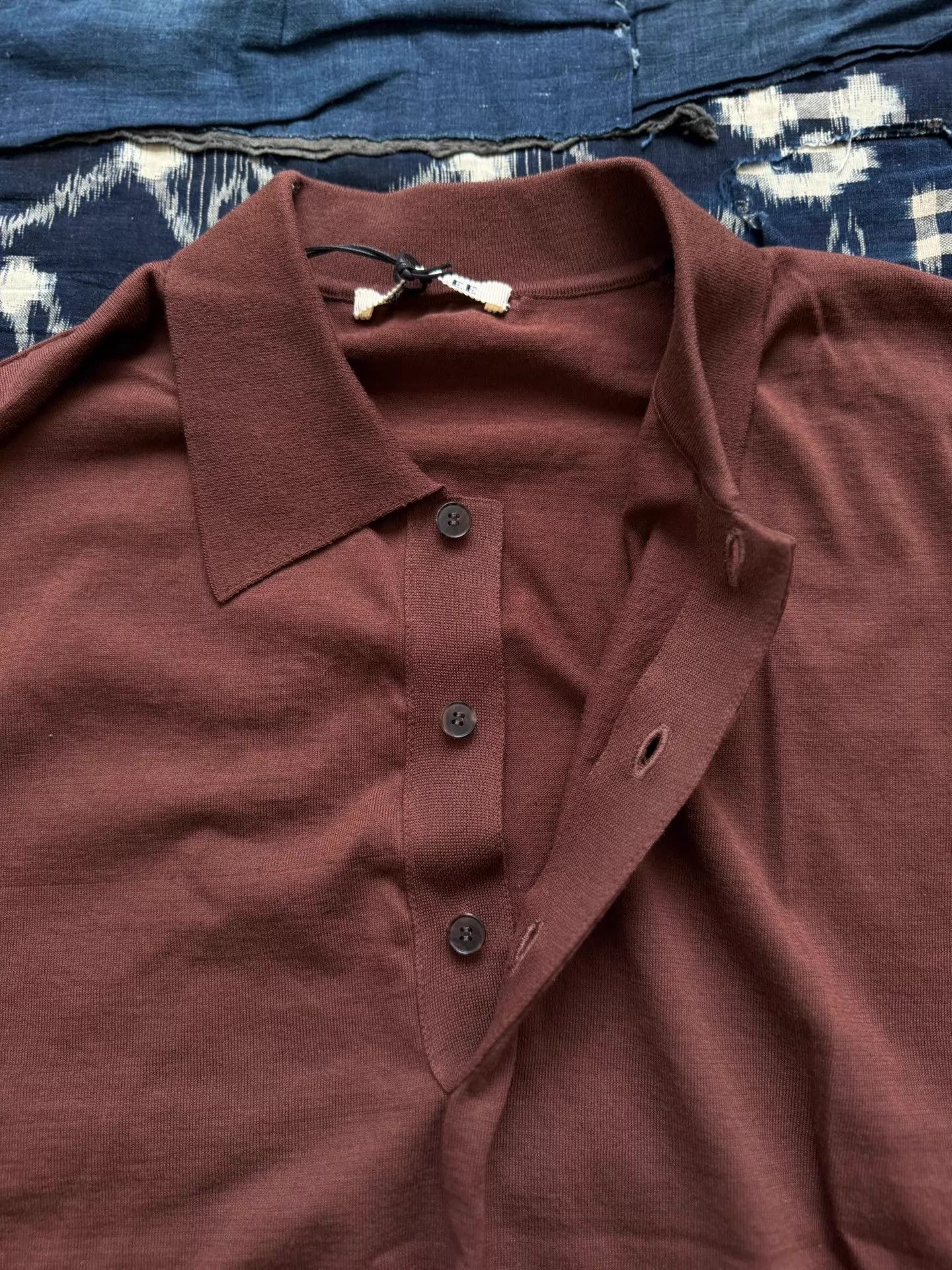 Auralee AURALEE 25SS High Gauge Knit Polo Brown 3 Strong Twist LSC Size US L / EU 52-54 / 3 - 7 Thumbnail