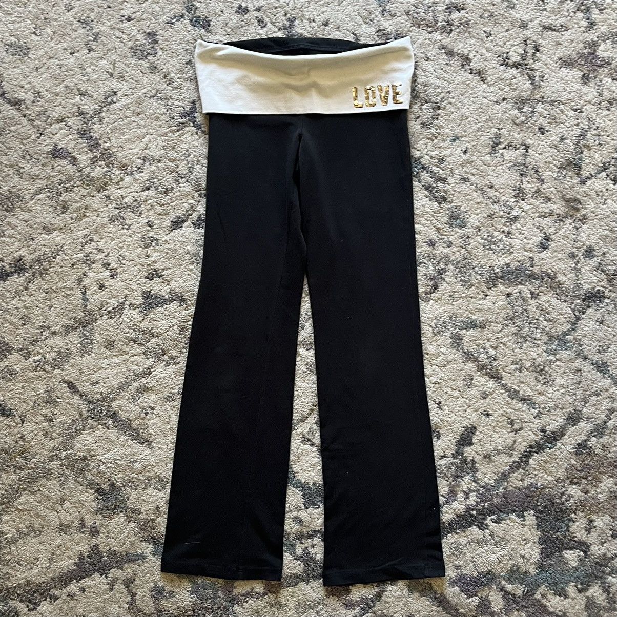 Vintage Victorias Secret Pink Foldover Leggings