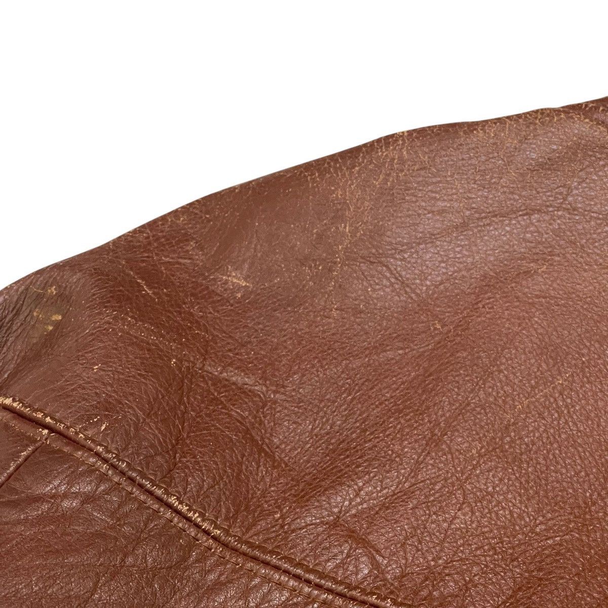 Genuine Leather Vintage Free Time Leather Bomber Jacket Size US S / EU 44-46 / 1 - 15 Thumbnail
