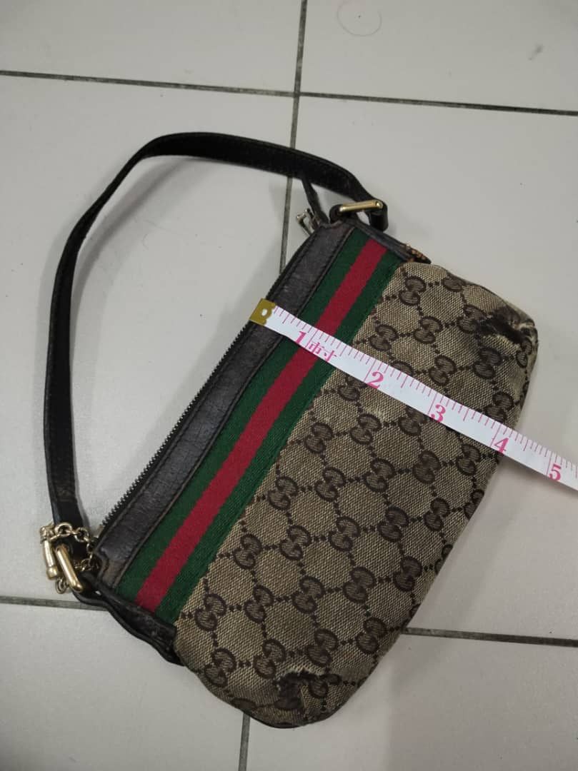 Gucci × Vintage Final Drop🔥Vtg Gucci Sherry Line GG Pattern Mini Hand Bag Size ONE SIZE - 13 Thumbnail