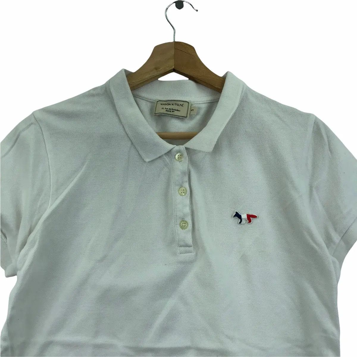 Maison Kitsune Vtg MAISON KITSUNE PARIS Gildas Loaec Masaya Kuroki Polo Tee Size S / US 4 / IT 40 - 3 Thumbnail