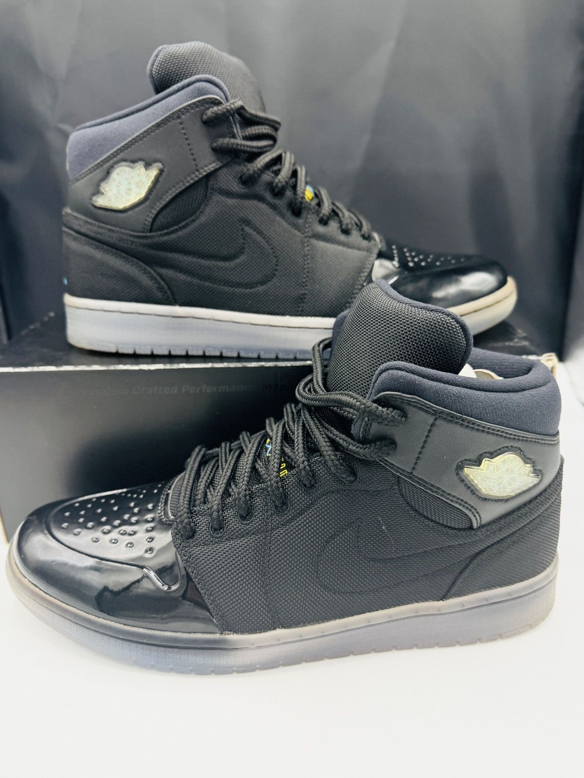 Jordan Brand Mens Jordan 1 Retro ‘95 Gamma’ Black Sz 11 Men 616369089 Size US 11 / EU 44 - 1 Thumbnail