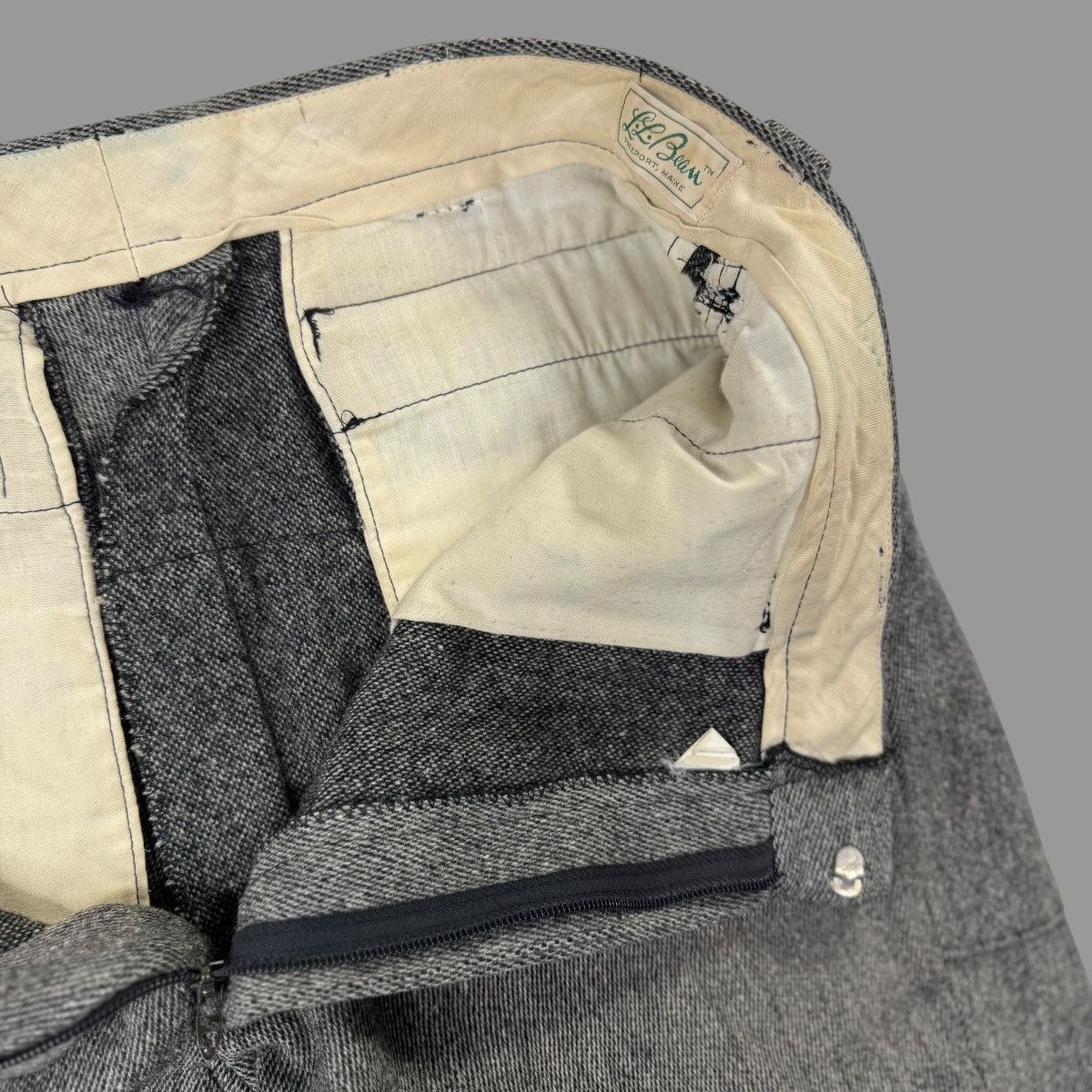 L.L. Bean × Vintage Vintage 1950s ll bean salt n pepper shorts Size US 36 / EU 52 - 5 Thumbnail