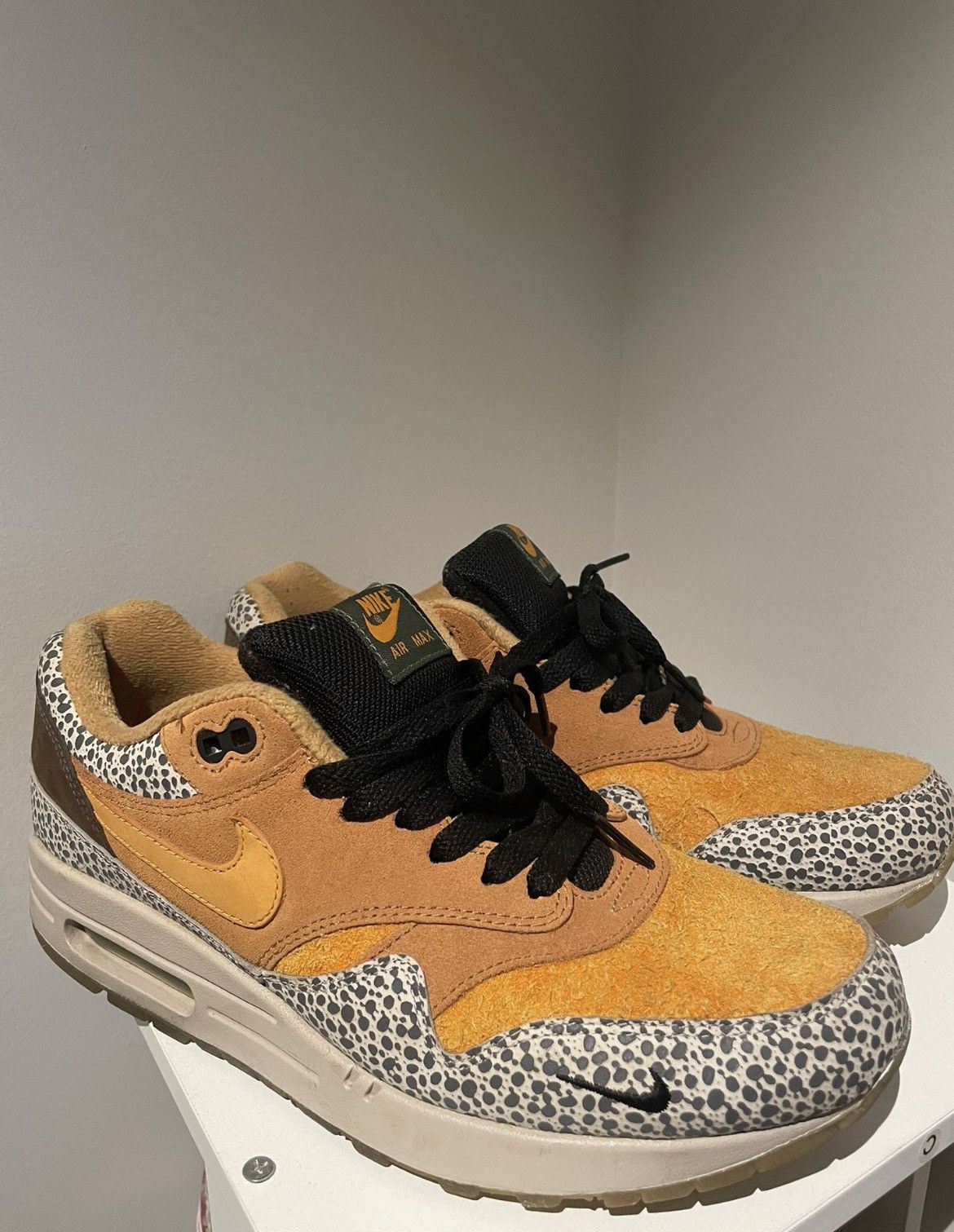 image of Air Max 1 Atmos Safari 2016 Size 9 Shoes in Orange, Men's