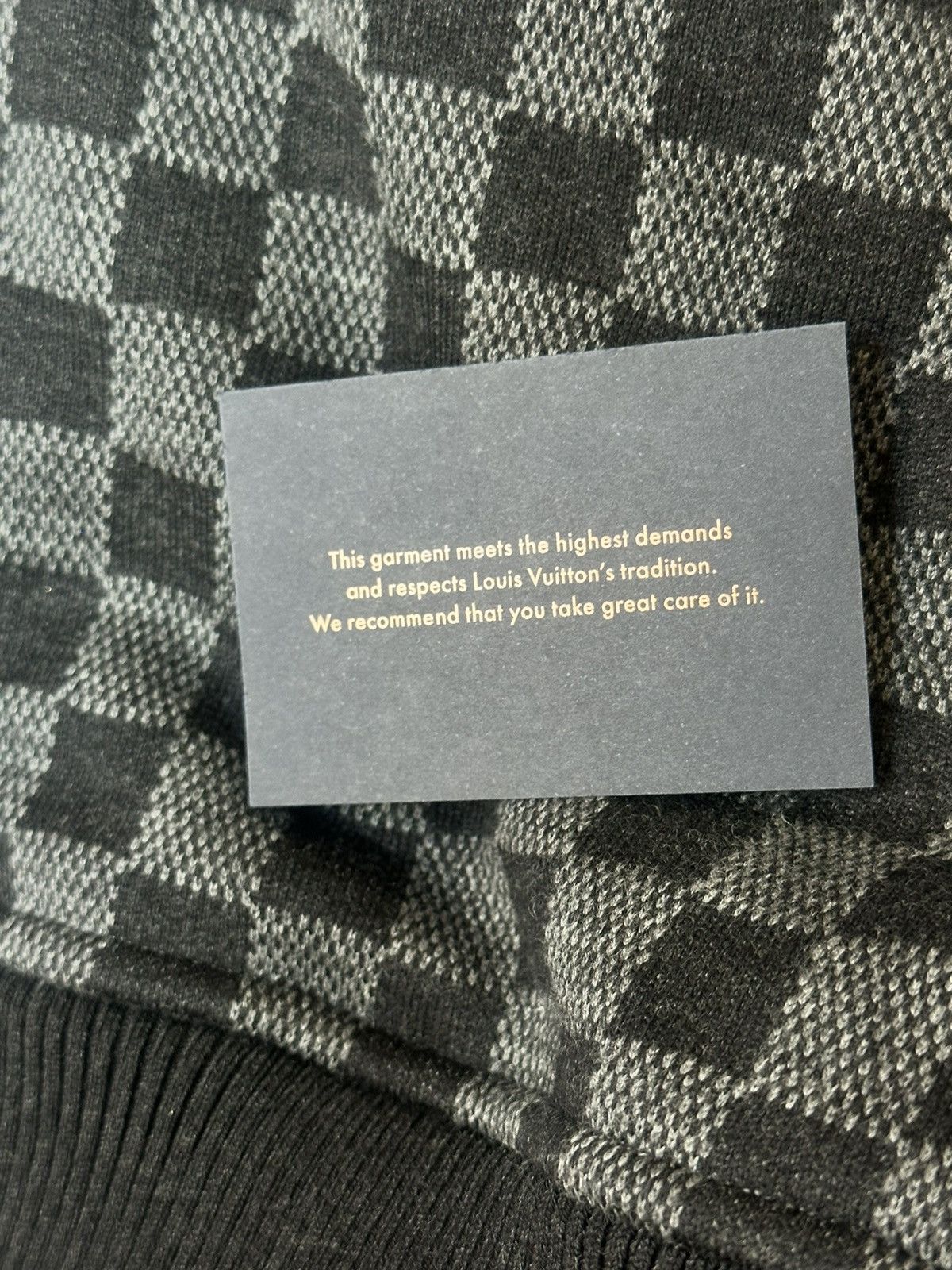 Louis Vuitton Louis Vuitton Damier Black/Gray Jacquard Zip-up Bomber Size US XL / EU 56 / 4 - 6 Thumbnail