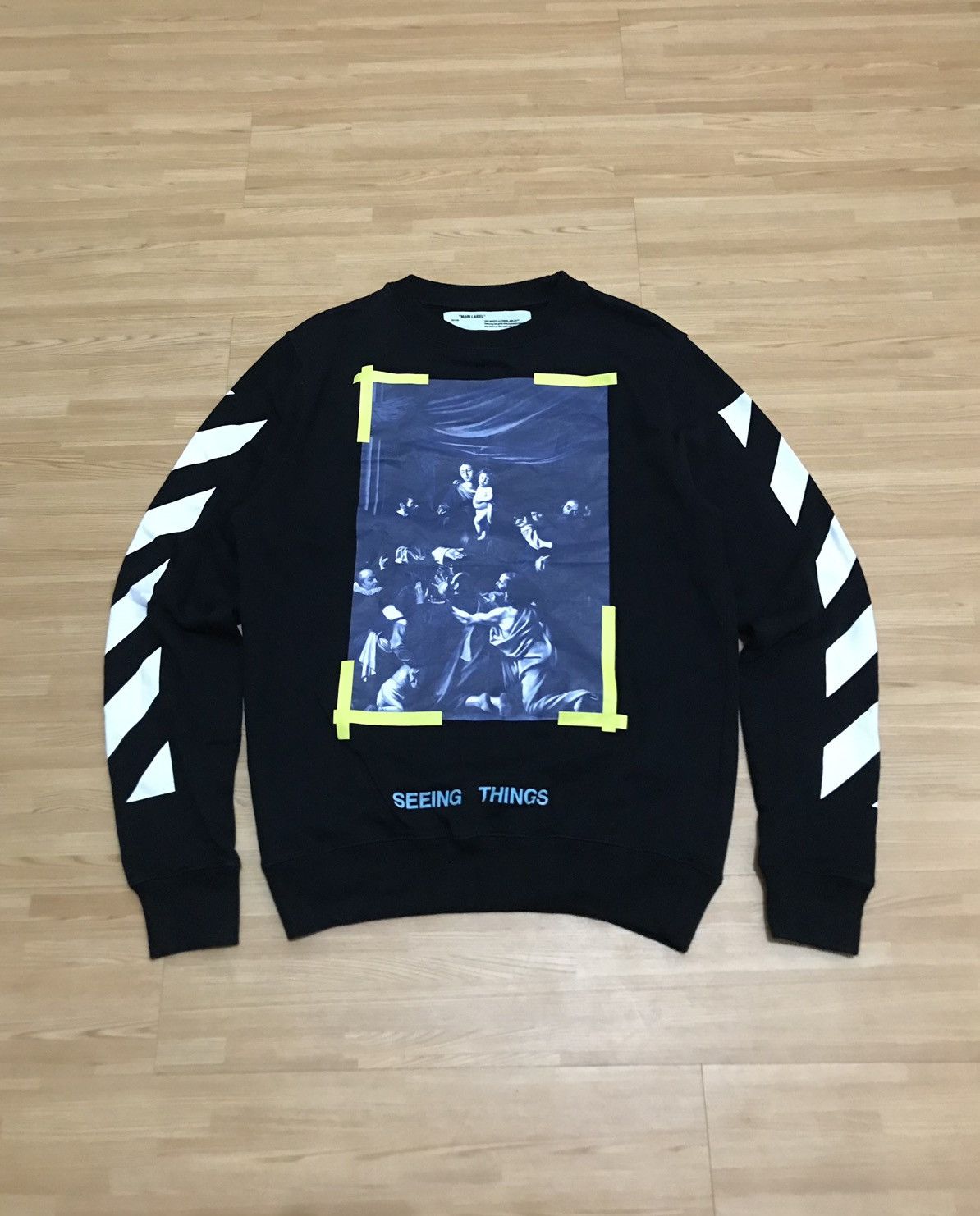 Off White OFF WHITE Seeing Things CARAVAGGIO PAINTING Rosary Sweater Grailed