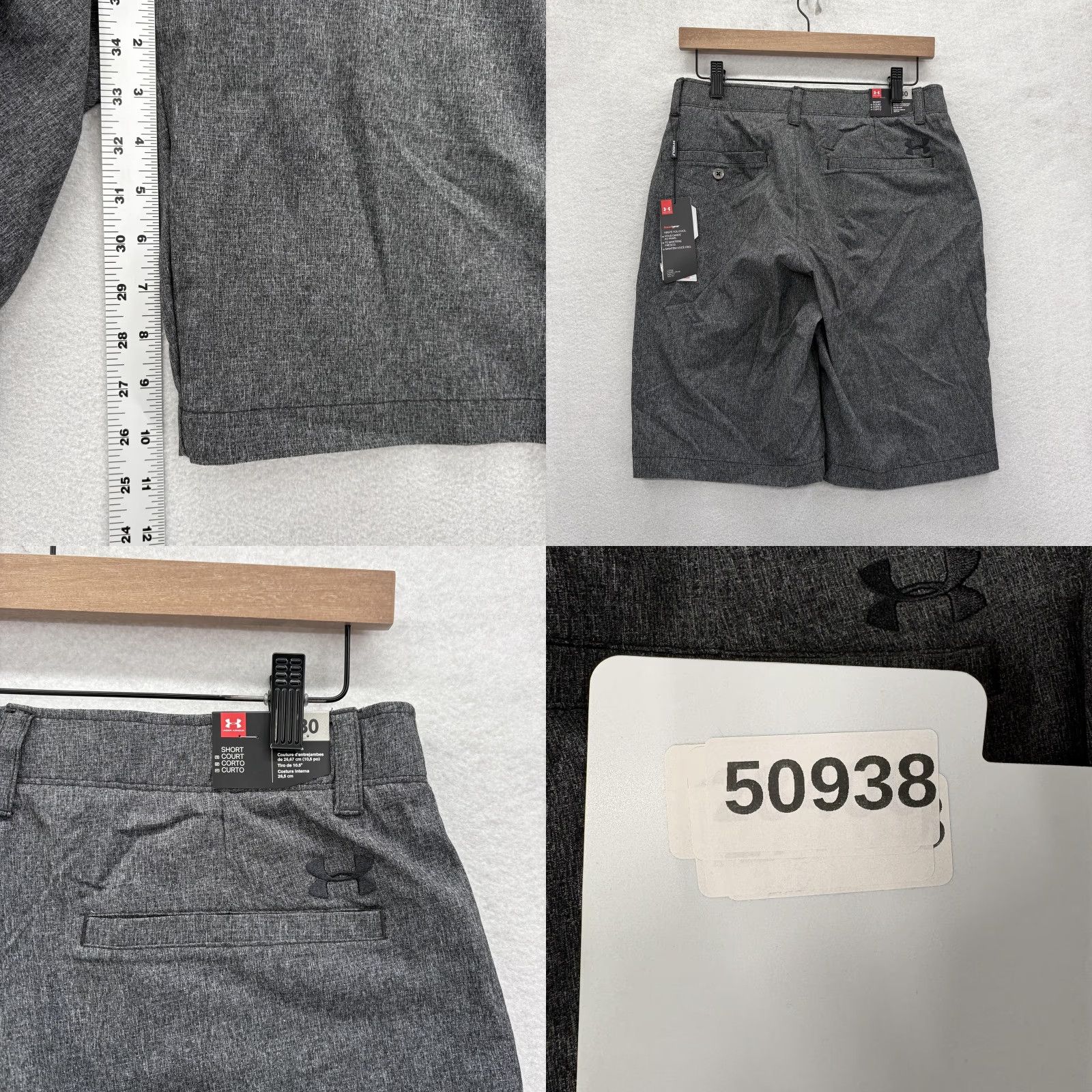 Under Armour Under Armour Shorts Mens 30 Gray HeatGear Golf Chino Lightweight Performance NWT Size US 30 / EU 46 - 8 Thumbnail