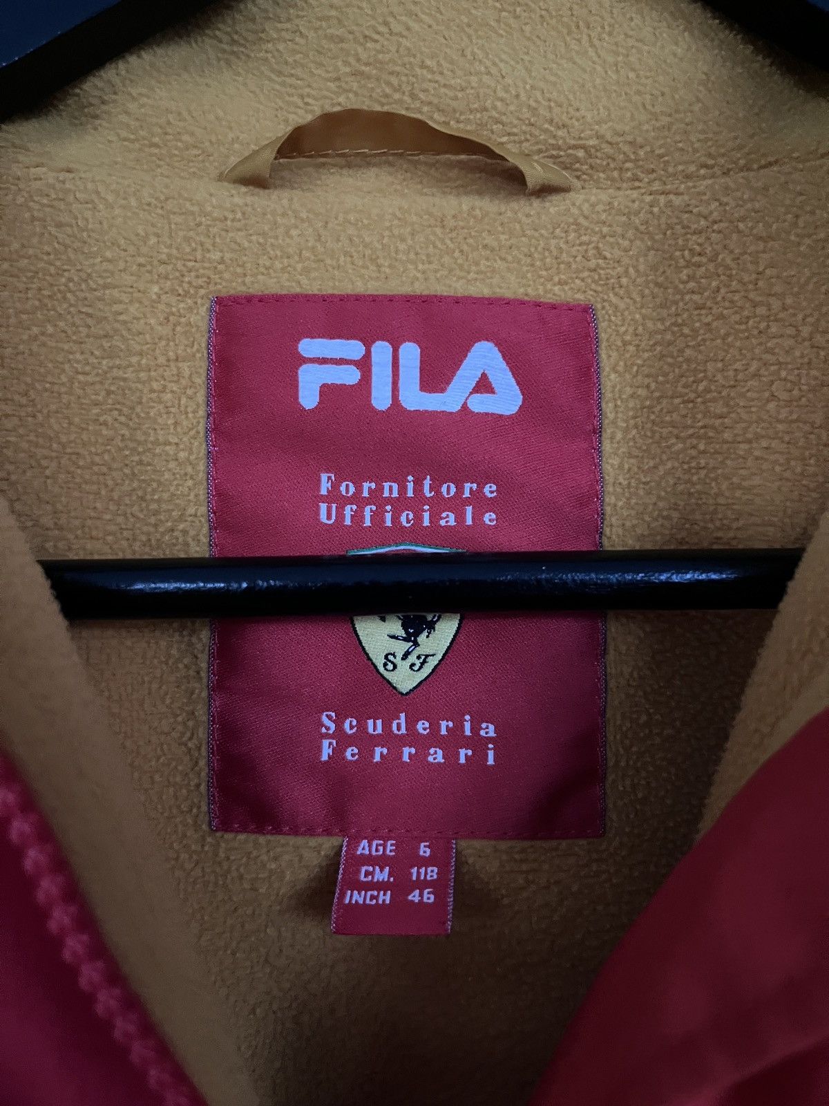 Ferrari Ferrari x Fila Racing Red Bomber Jacket Size US XXS / EU 40 - 4 Thumbnail