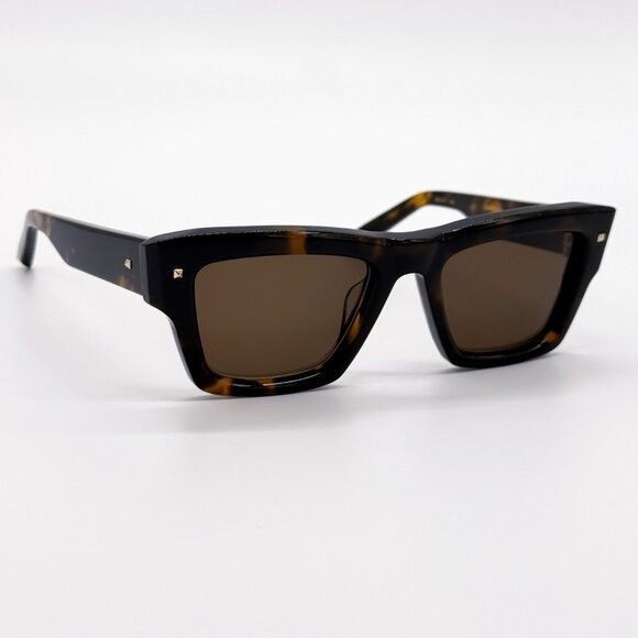 Valentino NEW VALENTINO XXII VLS-106B-53 HAVANA UNISEX SUNGLASSES Size ONE SIZE - 2 Thumbnail