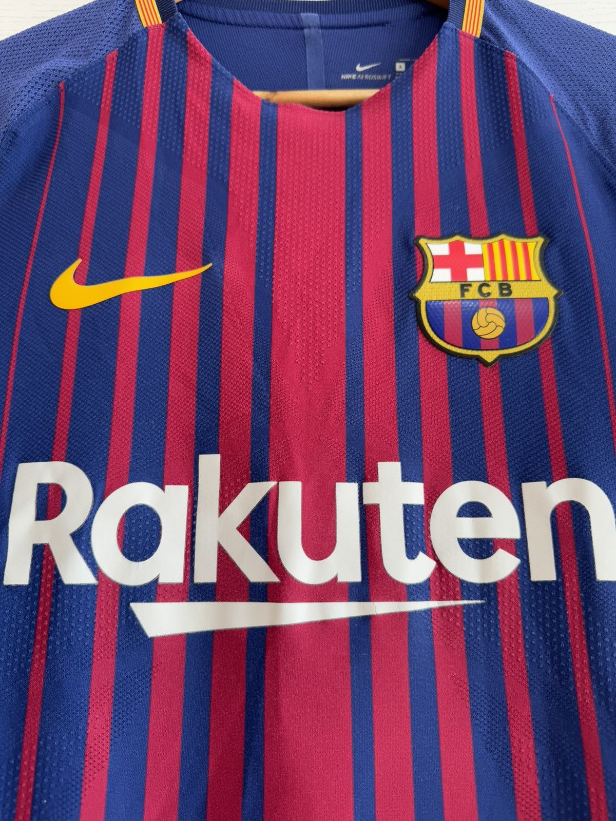 Barcelona 2017-2018 Player Issue Home Soccer Jersey Kit