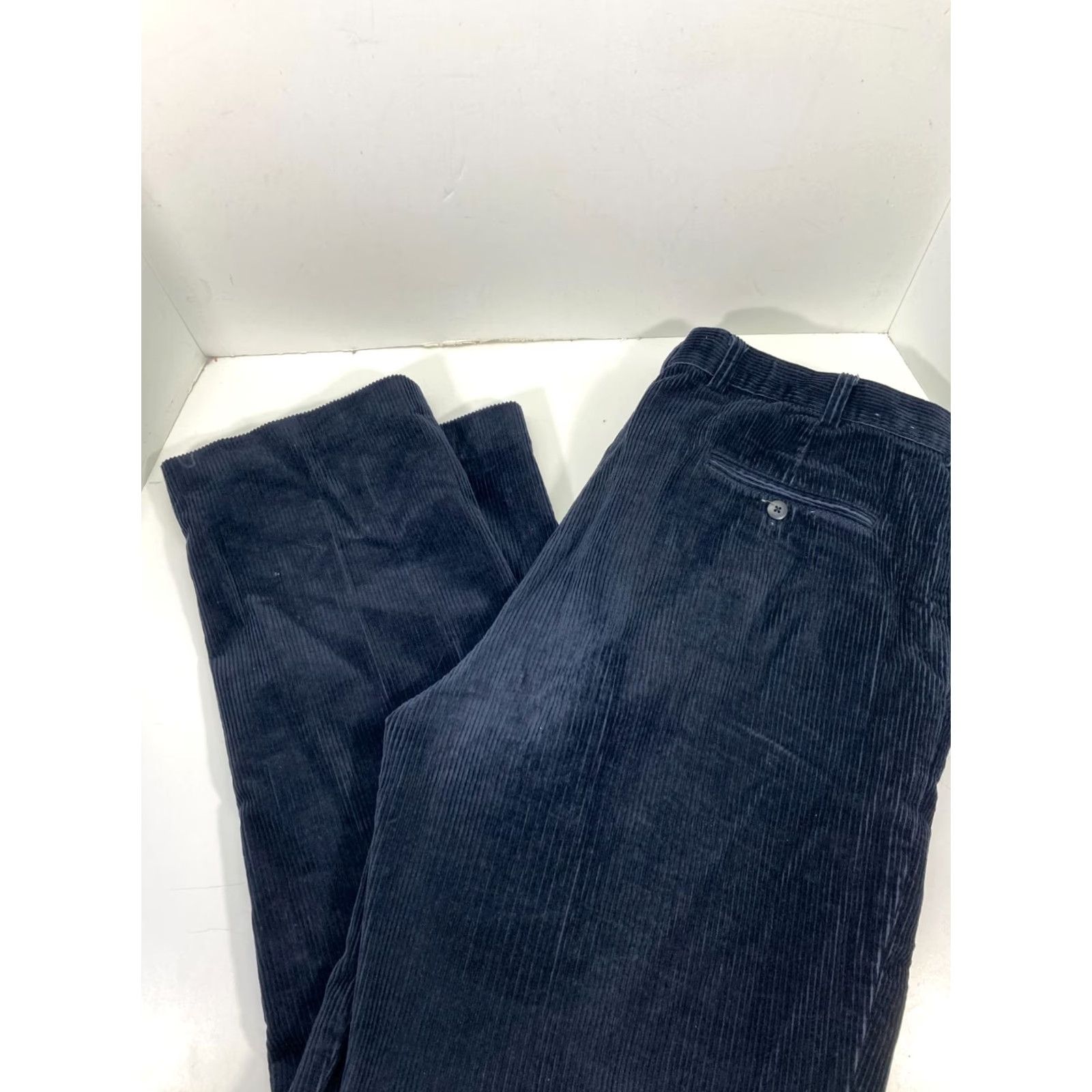 Jos. A. Bank Jos A Bank Chino Pants Mens 40X32 Blue Corduroy Cotton Straight Leg Pockets Size US 40 / EU 56 - 3 Thumbnail