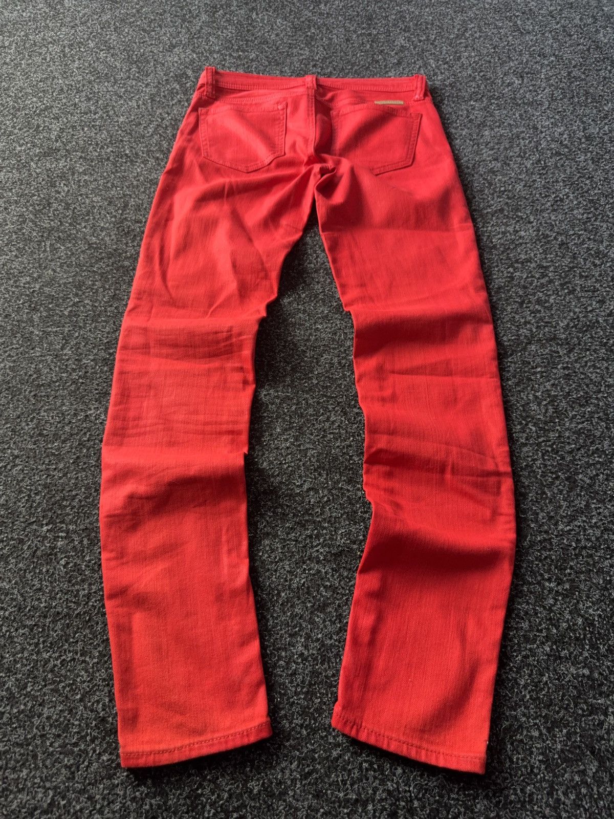 Polo Ralph Lauren × Vintage Ralph Lauren Red Courtlandt Skinny Jeans Y2K Rock Style Size 27" / US 4 / IT 40 - 9 Thumbnail