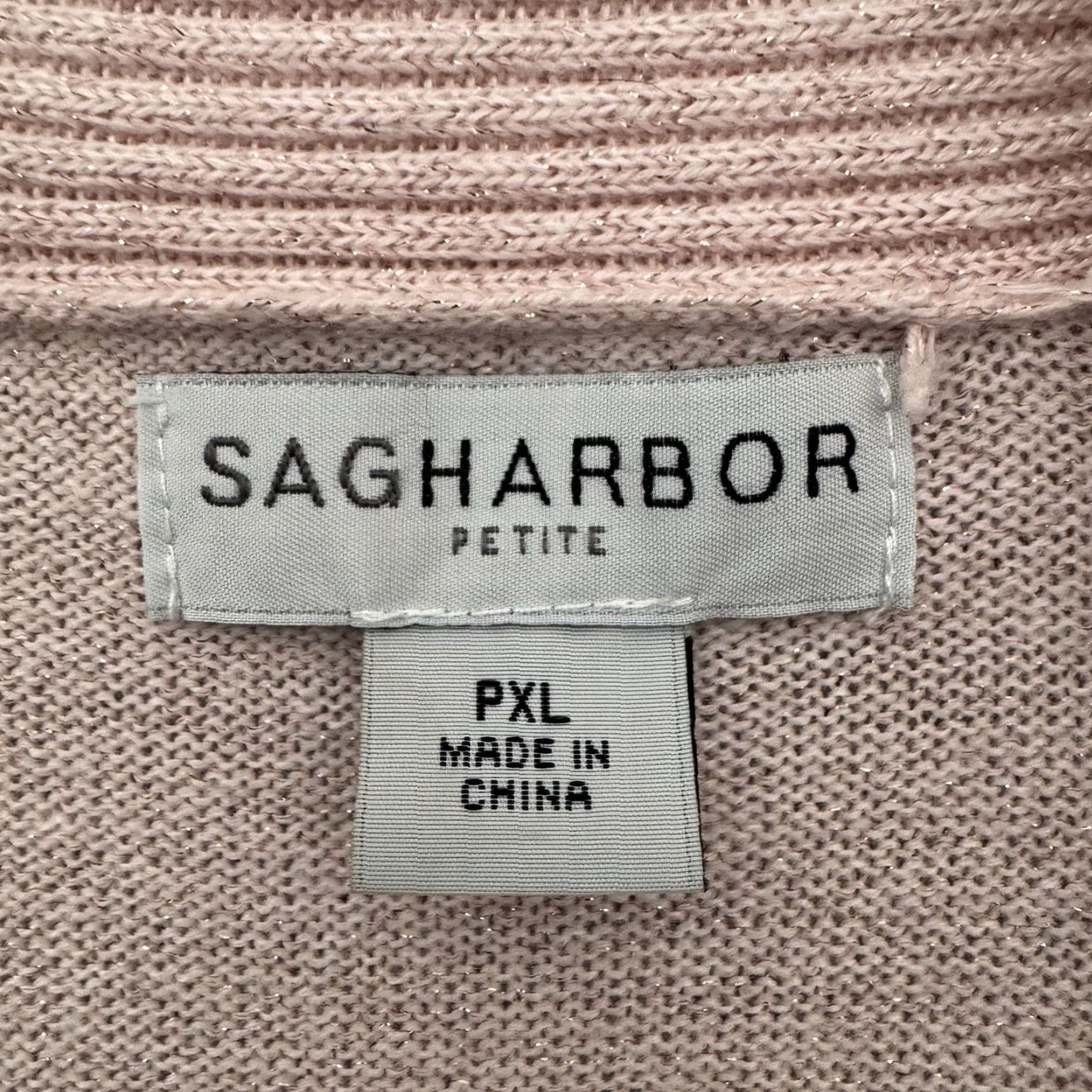 Vintage Sag Harbor Cardigan Womens PXL Petite Open Front Feminine Grandmacore Lagenlook Pink Knit Sweater Cardigan Womens Casual Travel 2000s? Size XL / US 12-14 / IT 48-50 - 5 Thumbnail