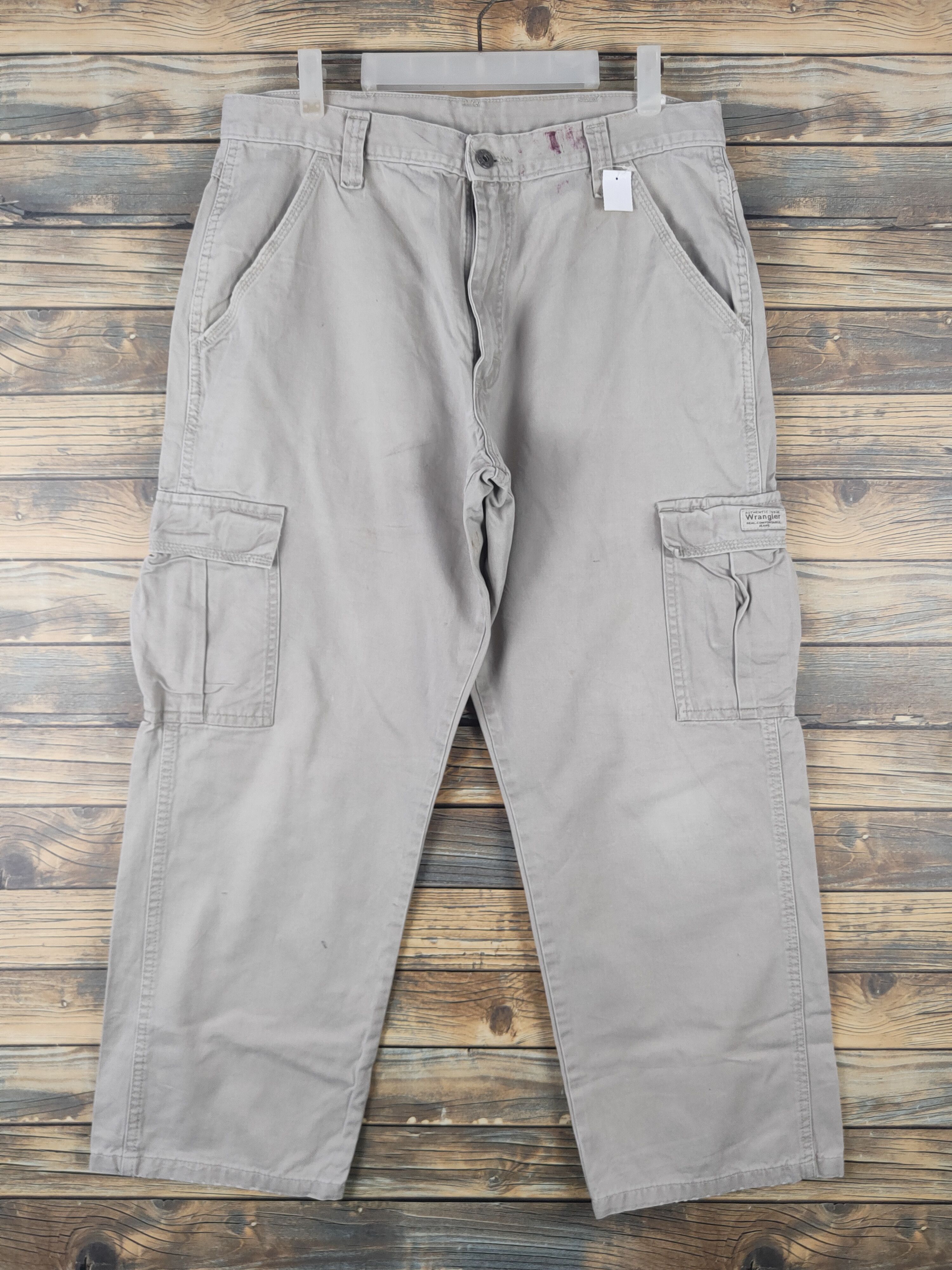 Wrangler DL Wrangler Gray Multipocket Tactical Cargo Pants #1792 Size US 34 / EU 50 - 1 Thumbnail