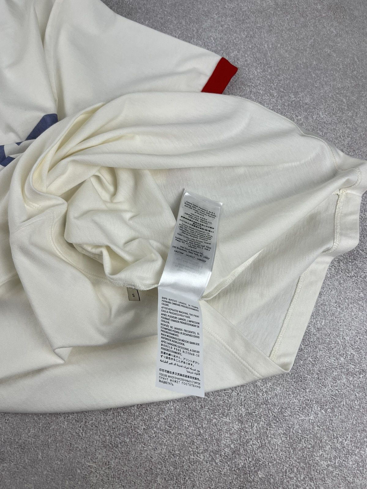 Adidas × Gucci Gucci x Adidas Cotton Jersey T-Shirt White/Red Unisex Size US S / EU 44-46 / 1 - 11 Thumbnail