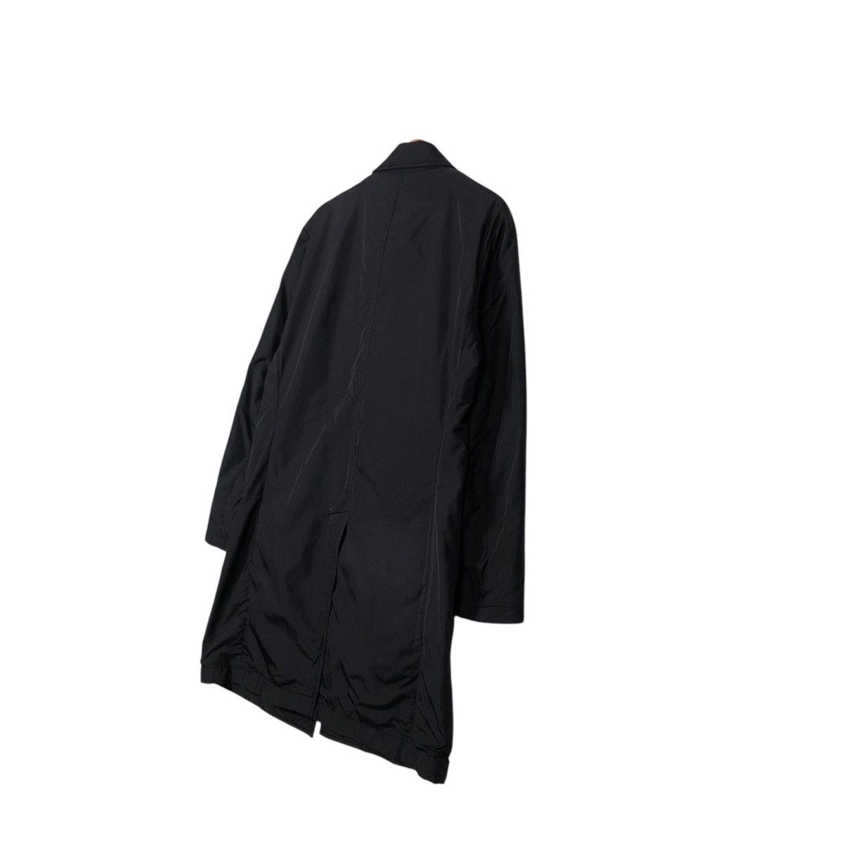 Yohji Yamamoto 📌Vintage Long Jacket Rich Black Ined Homme Basic Size US M / EU 48-50 / 2 - 11 Thumbnail