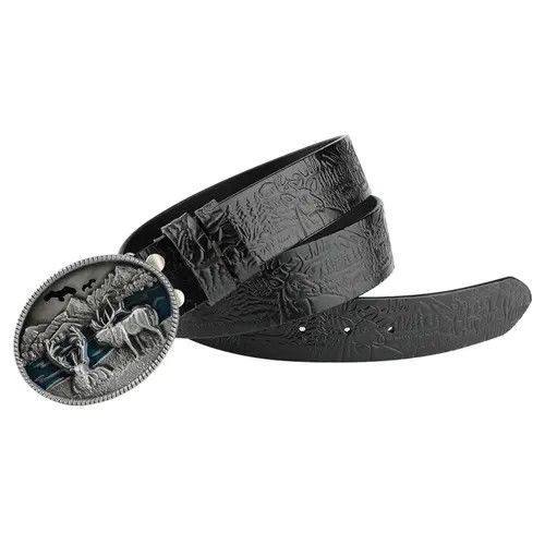 Designer Modern Vintage Belt Riveted Belts Menswear Accessories Size ONE SIZE - 2 Thumbnail