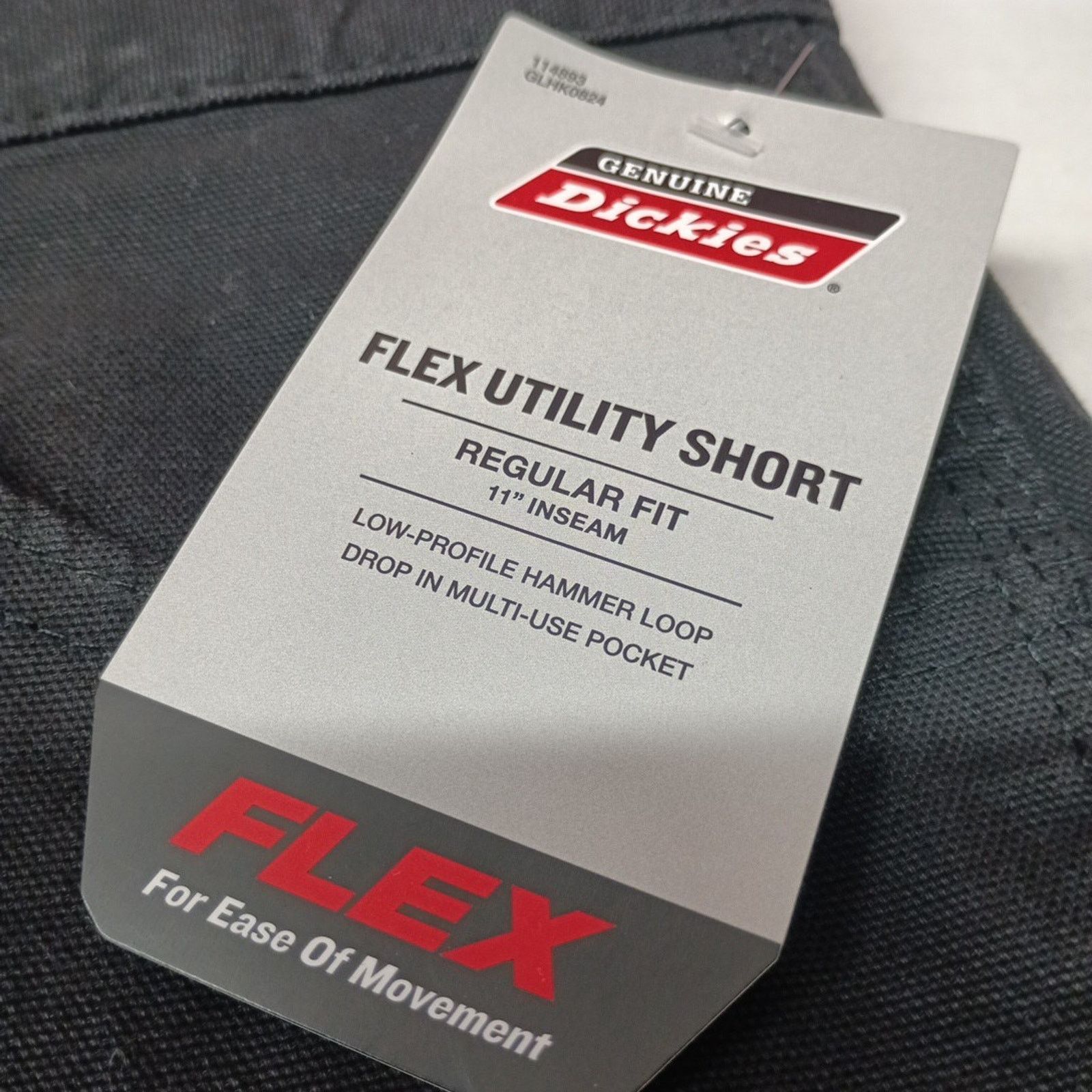 Dickies Dickies Men's Size 34 Regular 11” Inseam Black Shorts Flex Size US 34 / EU 50 - 2 Thumbnail