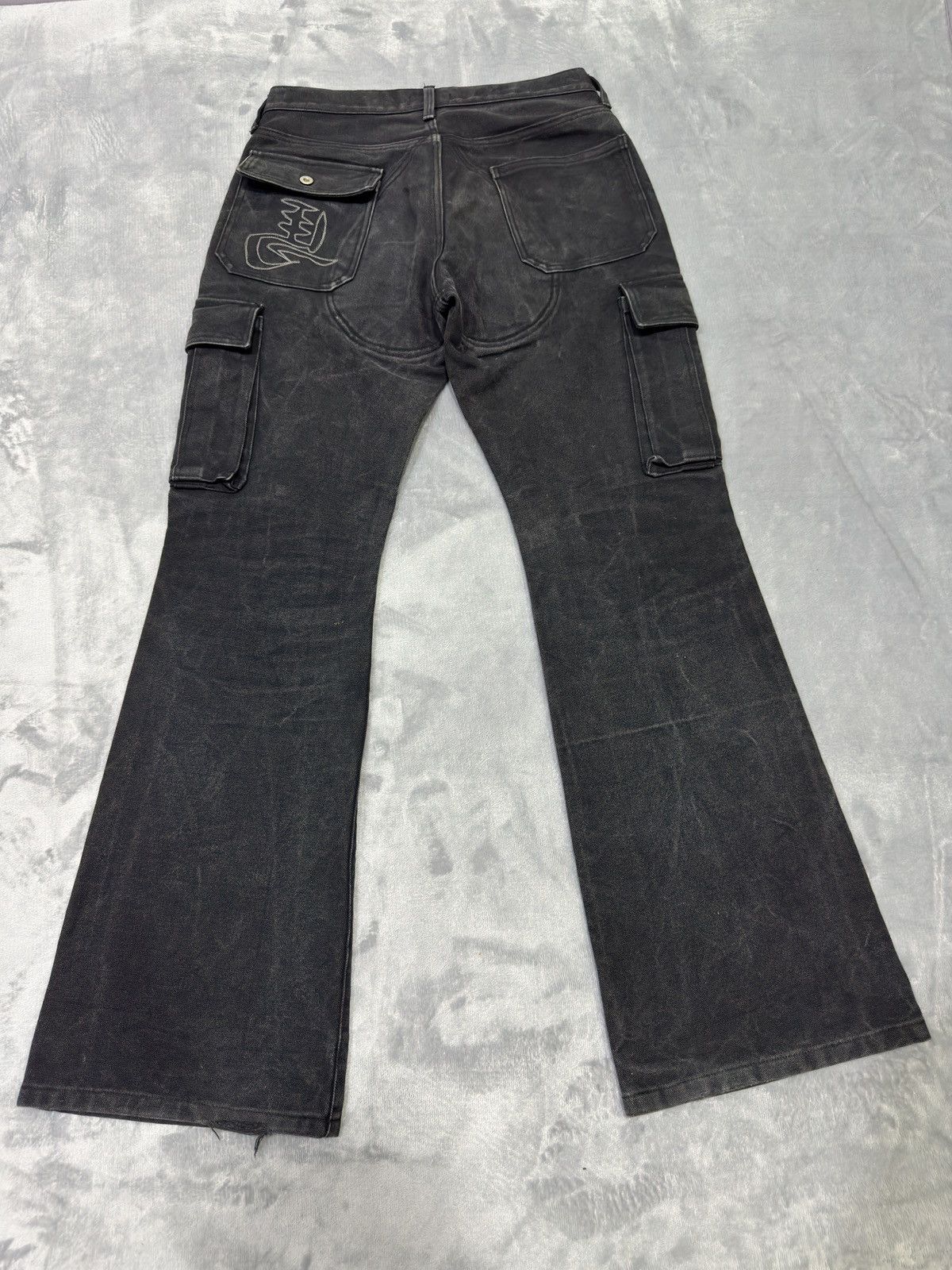 Exodus Japanese brand X Exodus multipocket flare canvas jeans Size US 30 / EU 46 - 9 Thumbnail