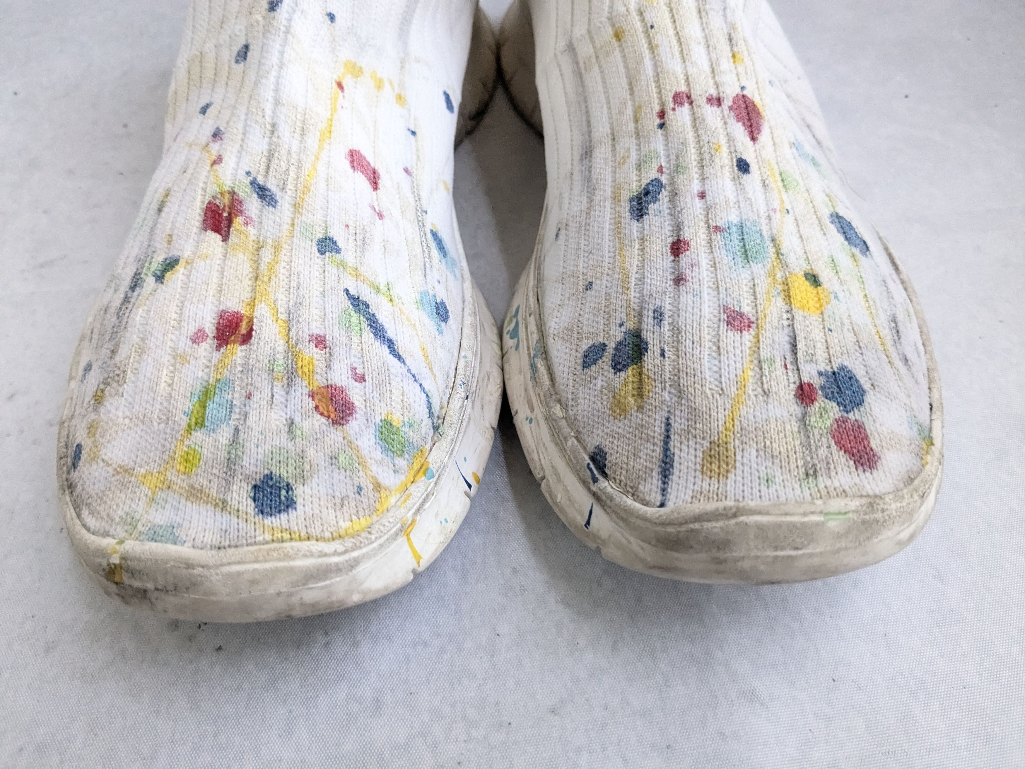 Maison Margiela Maison Margiela Sock Sneakers Paint Splatter 10 43 White Size US 10 / EU 43 - 4 Thumbnail